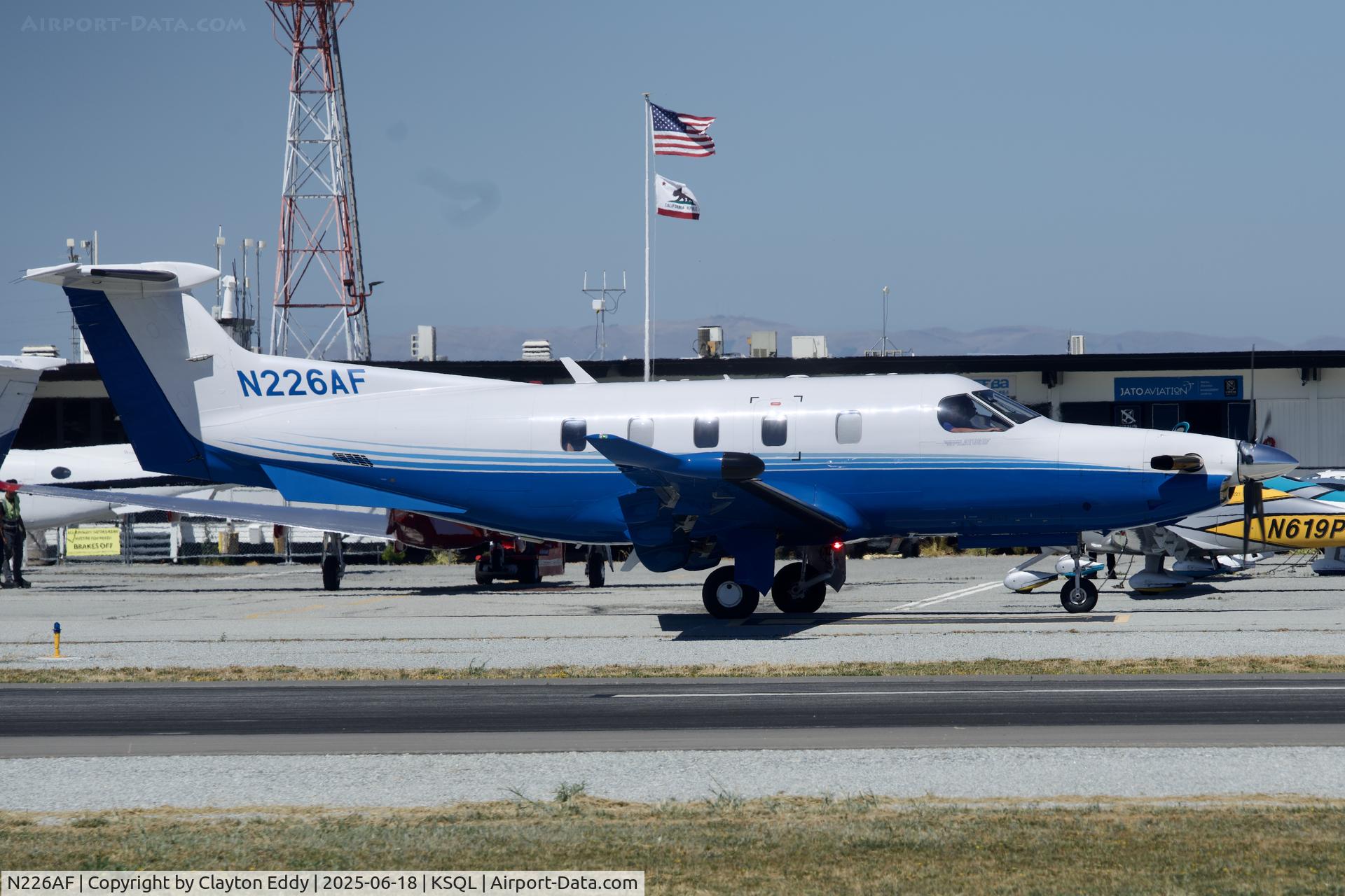N226AF, 2022 Pilatus Aircraft LTD PC-12/47E C/N 2226, San Carlos Airport in California 2025
