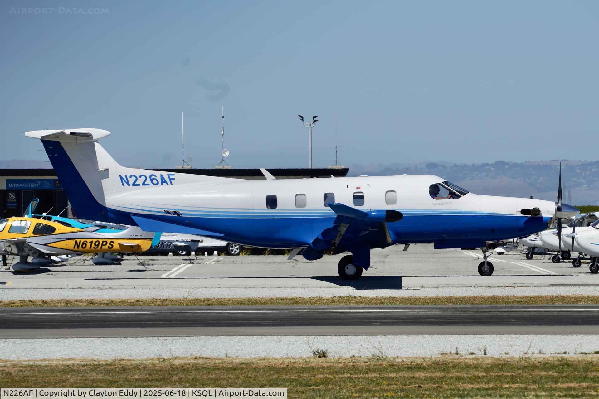 N226AF, 2022 Pilatus Aircraft LTD PC-12/47E C/N 2226, San Carlos Airport in California 2025