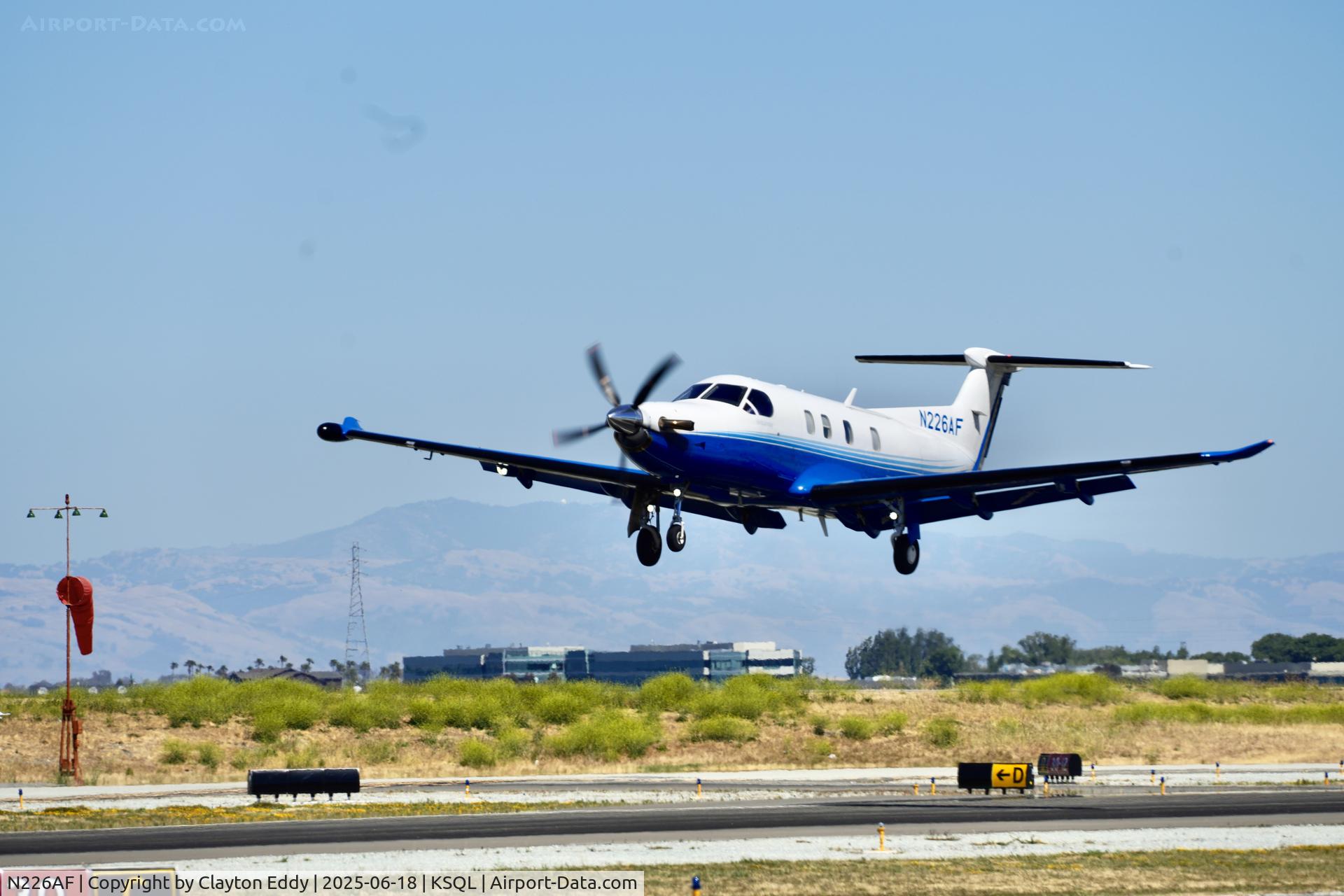 N226AF, 2022 Pilatus Aircraft LTD PC-12/47E C/N 2226, San Carlos Airport in California 2025