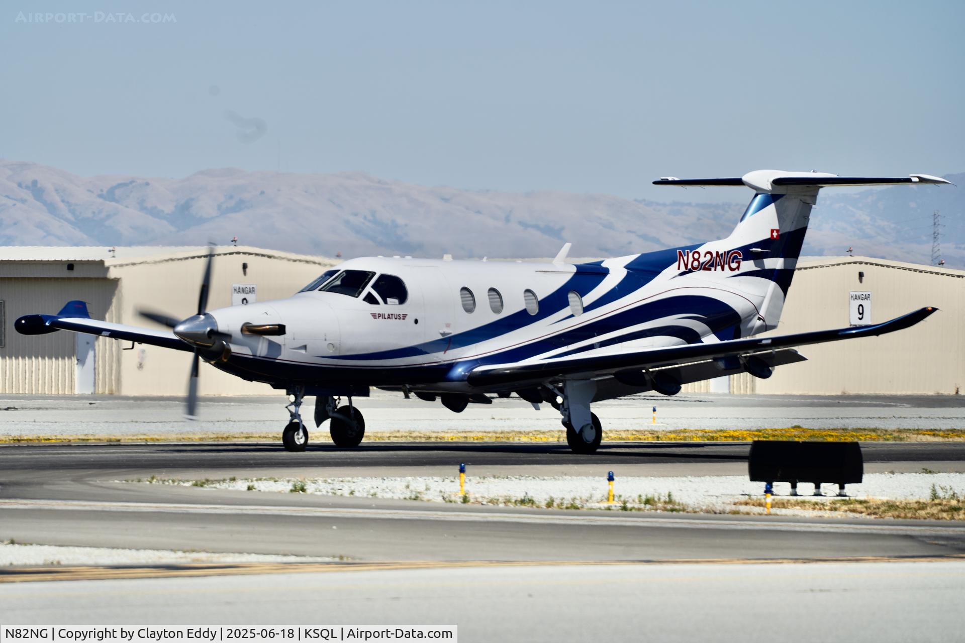 N82NG, 2014 Pilatus PC-12/47E C/N 1482, San Carlos Airport in California 2025