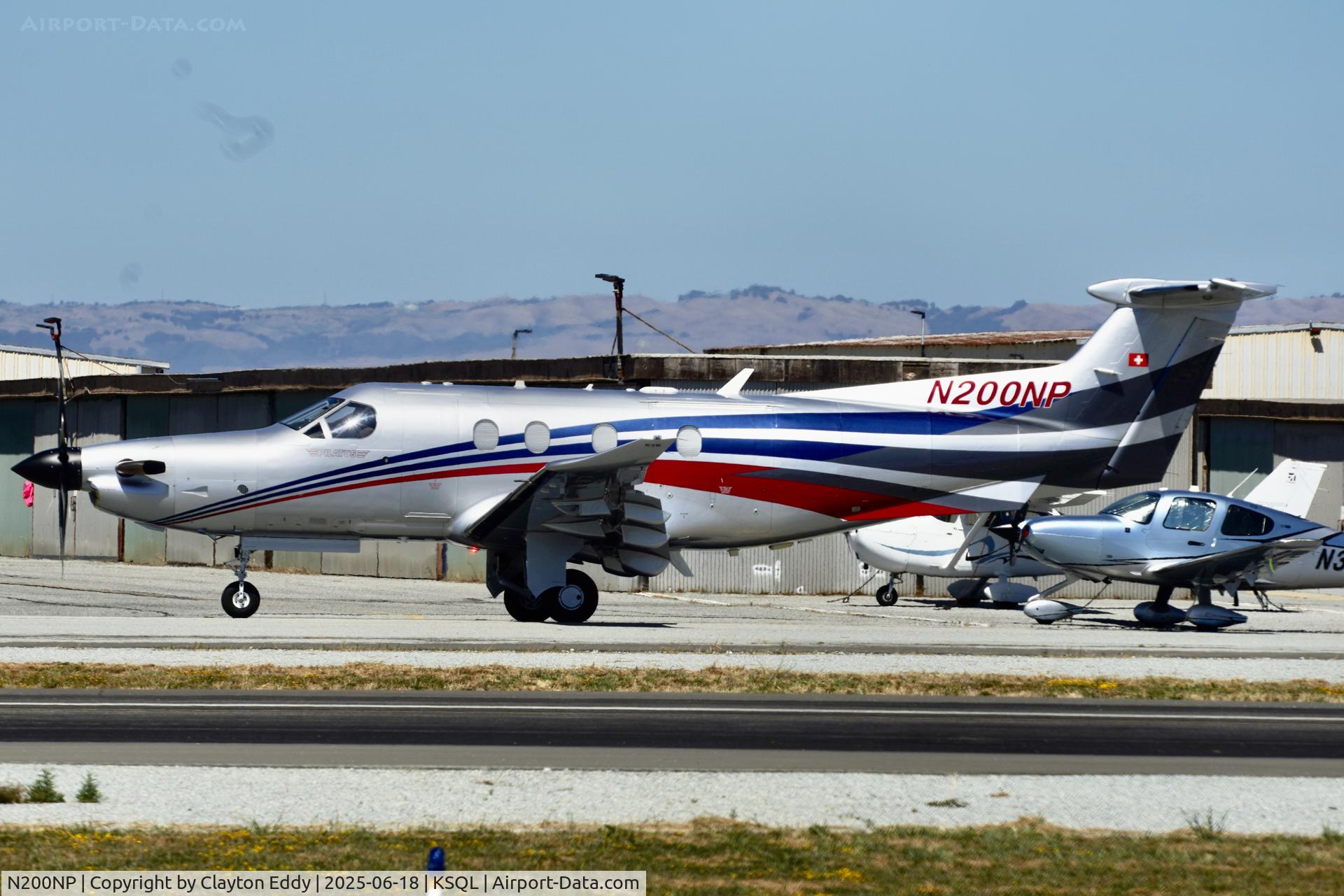 N200NP, 2016 Pilatus PC-12/47E C/N 1596, San Carlos Airport in California 2025