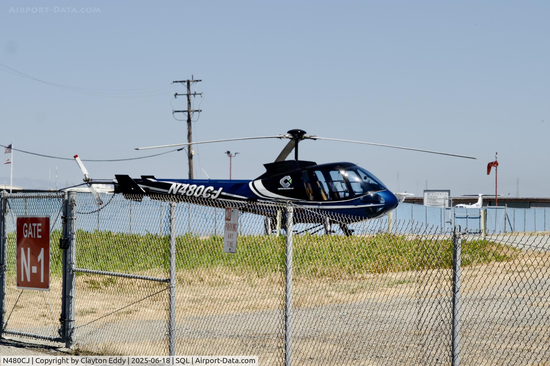 N480CJ, 2008 Enstrom 480B C/N 5123, San Carlos Airport in California 2025