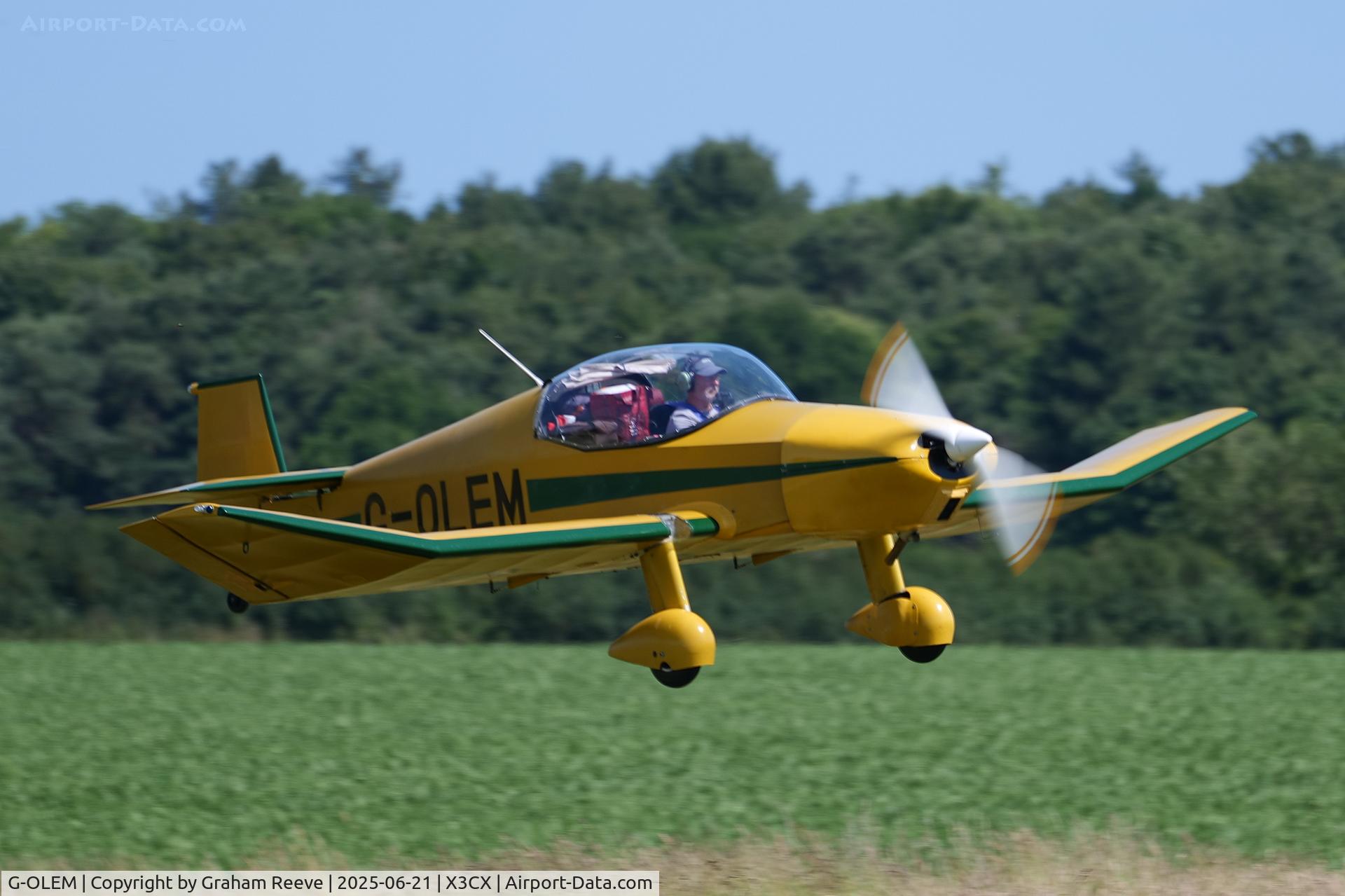 G-OLEM, 2005 Jodel D-18 C/N PFA 169-11613, Departing from Northrepps.