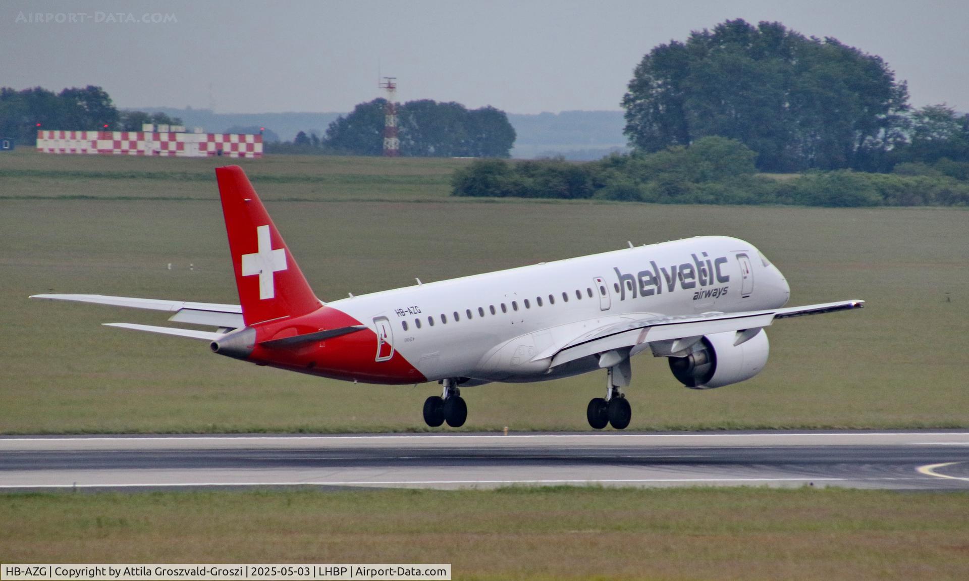 HB-AZG, Embraer 190-E2 (ERJ-190-300) C/N 19020036, LHBP - Budapest Liszt Ferenc International Airport, Budapest, Hungary