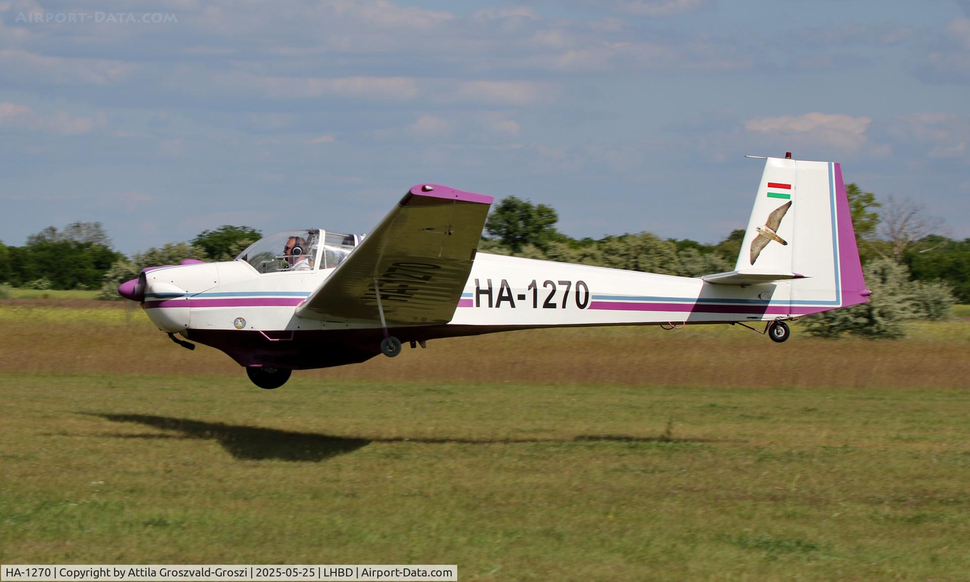 HA-1270, 1972 Scheibe SF-25C Falke C/N 4450, LHBD - Börgönd Airport, Hungary