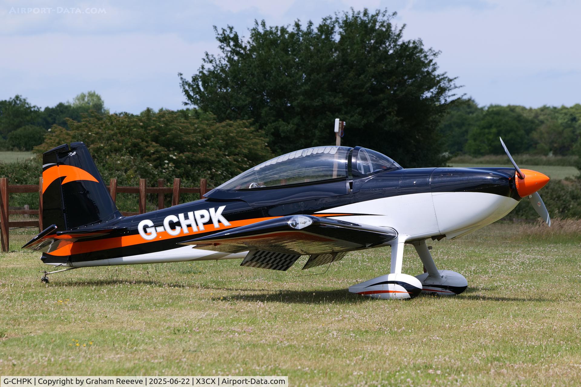 G-CHPK, 2014 Vans RV-8 C/N PFA 303-14535, Parked at Northrepps.