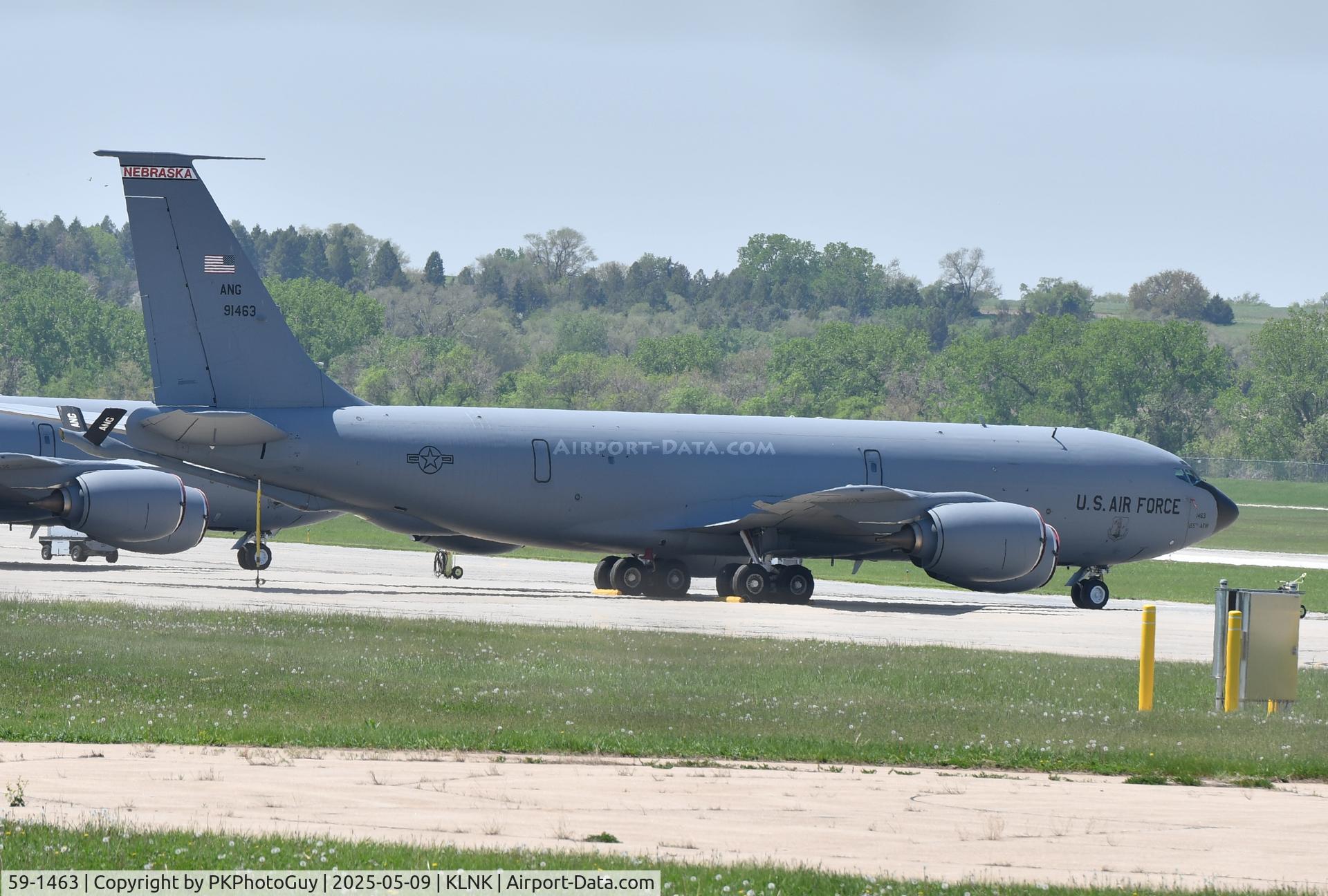 59-1463, 1959 Boeing KC-135R Stratotanker C/N 17951, Tanker parked at Lincoln ANG Base ( was in the 155th ARW in the late 90's
