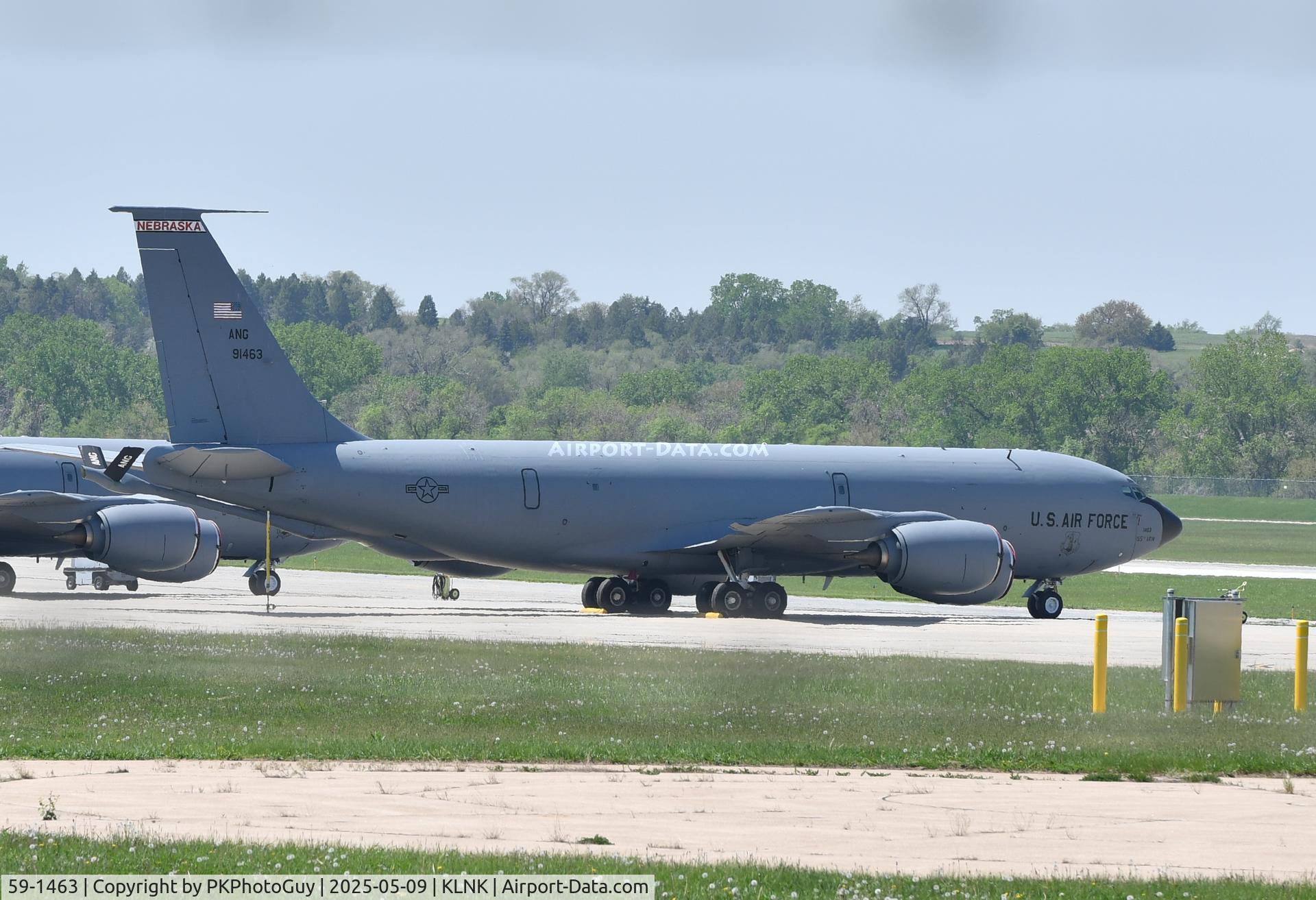 59-1463, 1959 Boeing KC-135R Stratotanker C/N 17951, Tanker parked at Lincoln ANG Base