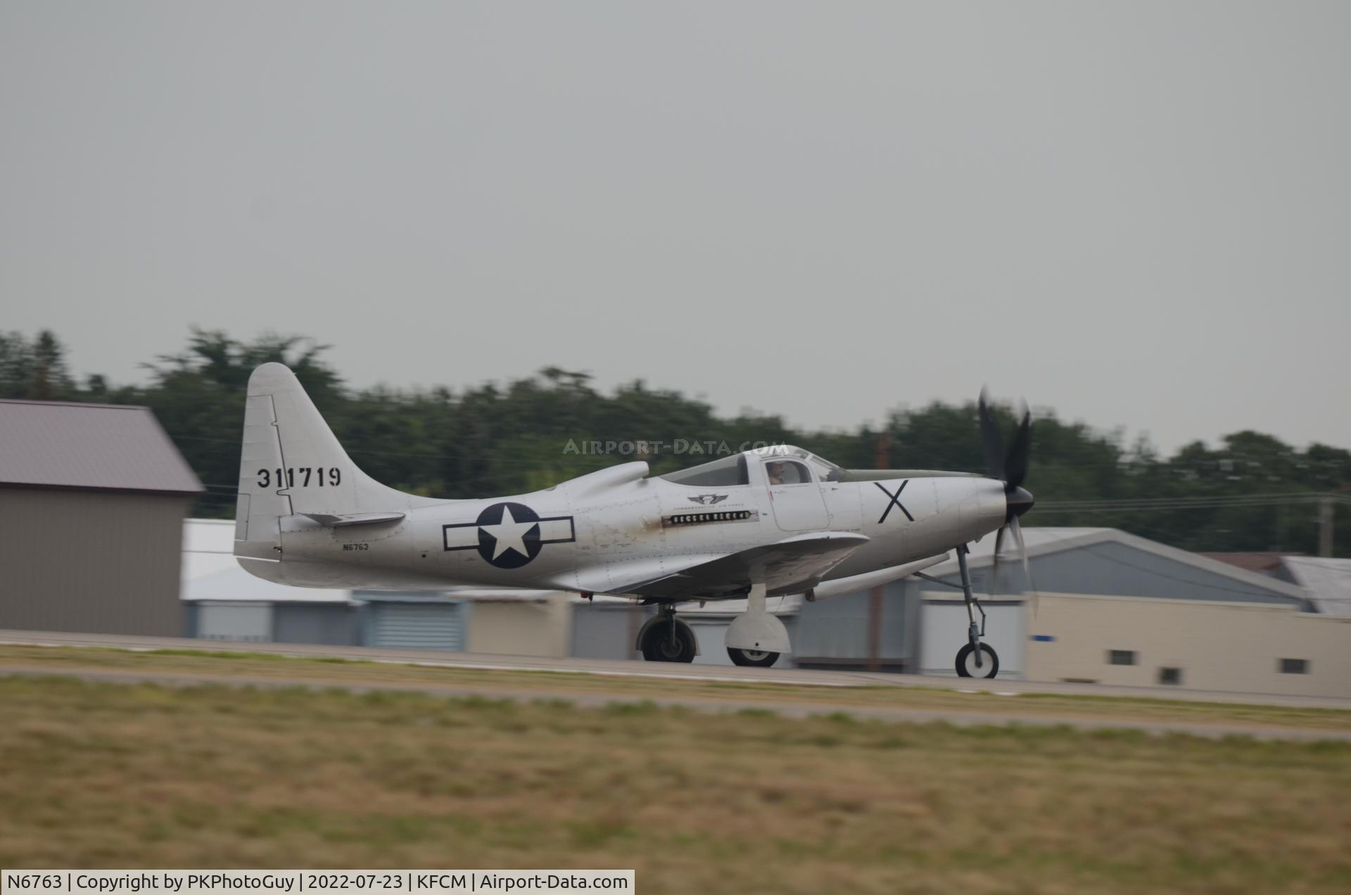 N6763, 1946 Bell P-63F Kingcobra C/N 296E1-1R, Air Expo at Flying Cloud Airport MN