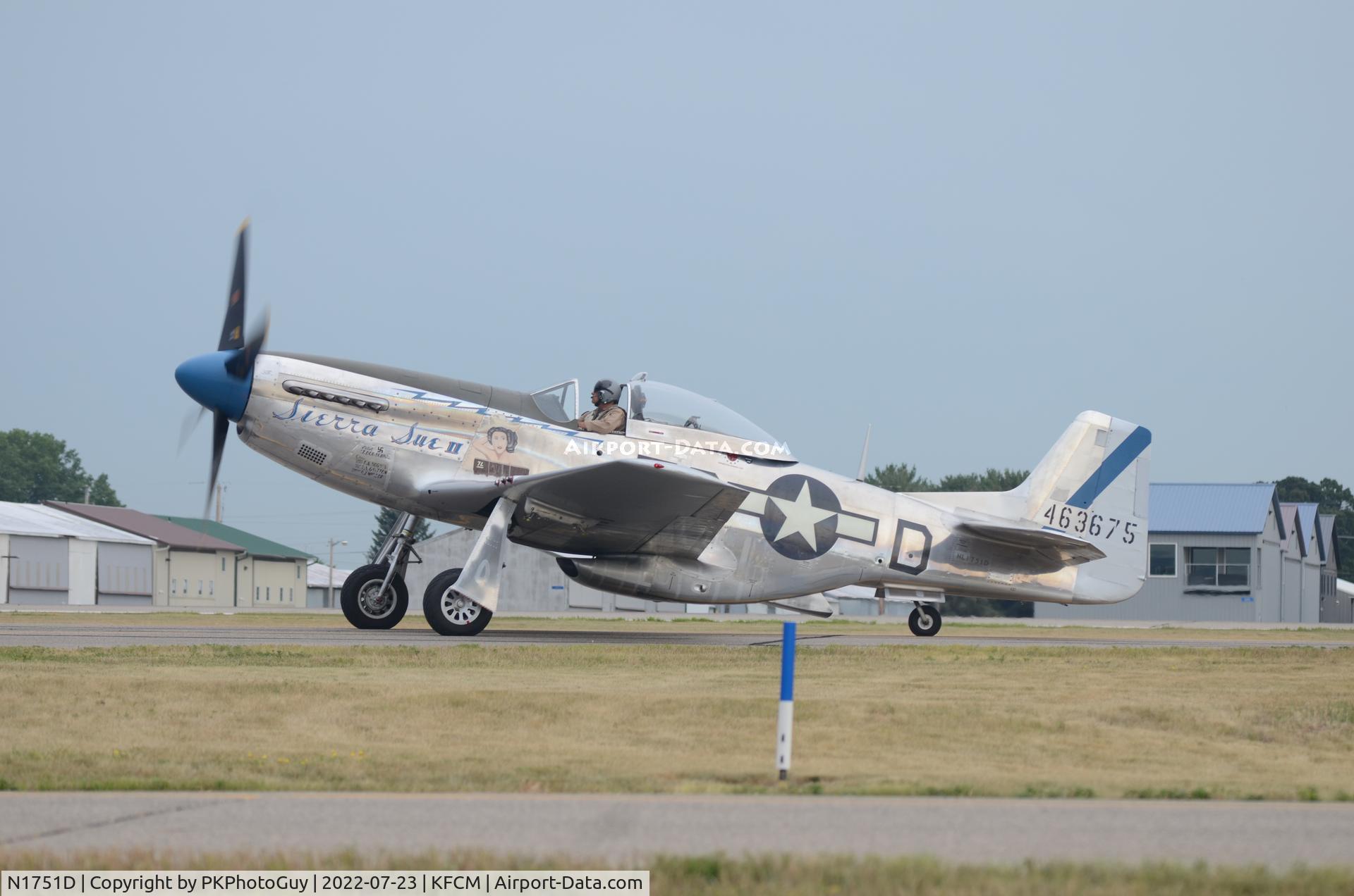 N1751D, 1944 North American P-51D Mustang C/N 122-31401 (44-63675), Air Expo at Flying Cloud Airport MN