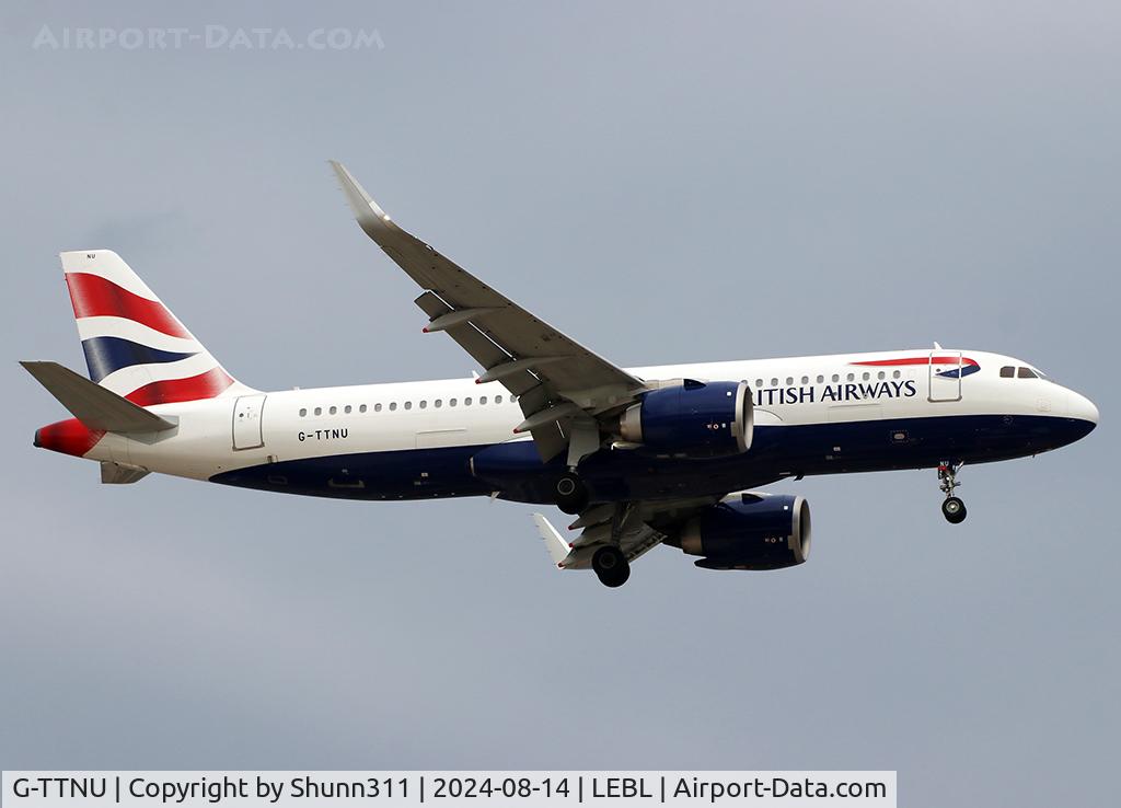 G-TTNU, 2023 Airbus A320-251N C/N 11403, Landing rwy 24R