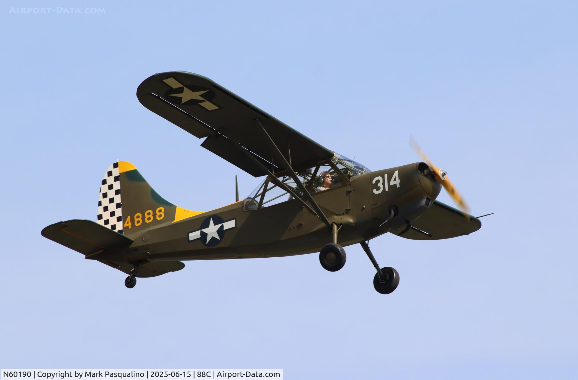 N60190, 1945 Stinson L-5 Sentinel C/N 76-91, Stinson L-5
