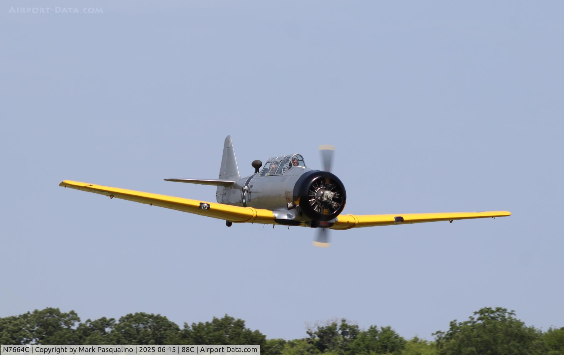 N7664C, North American AT-6G Texan C/N 168-312, North American AT-6F