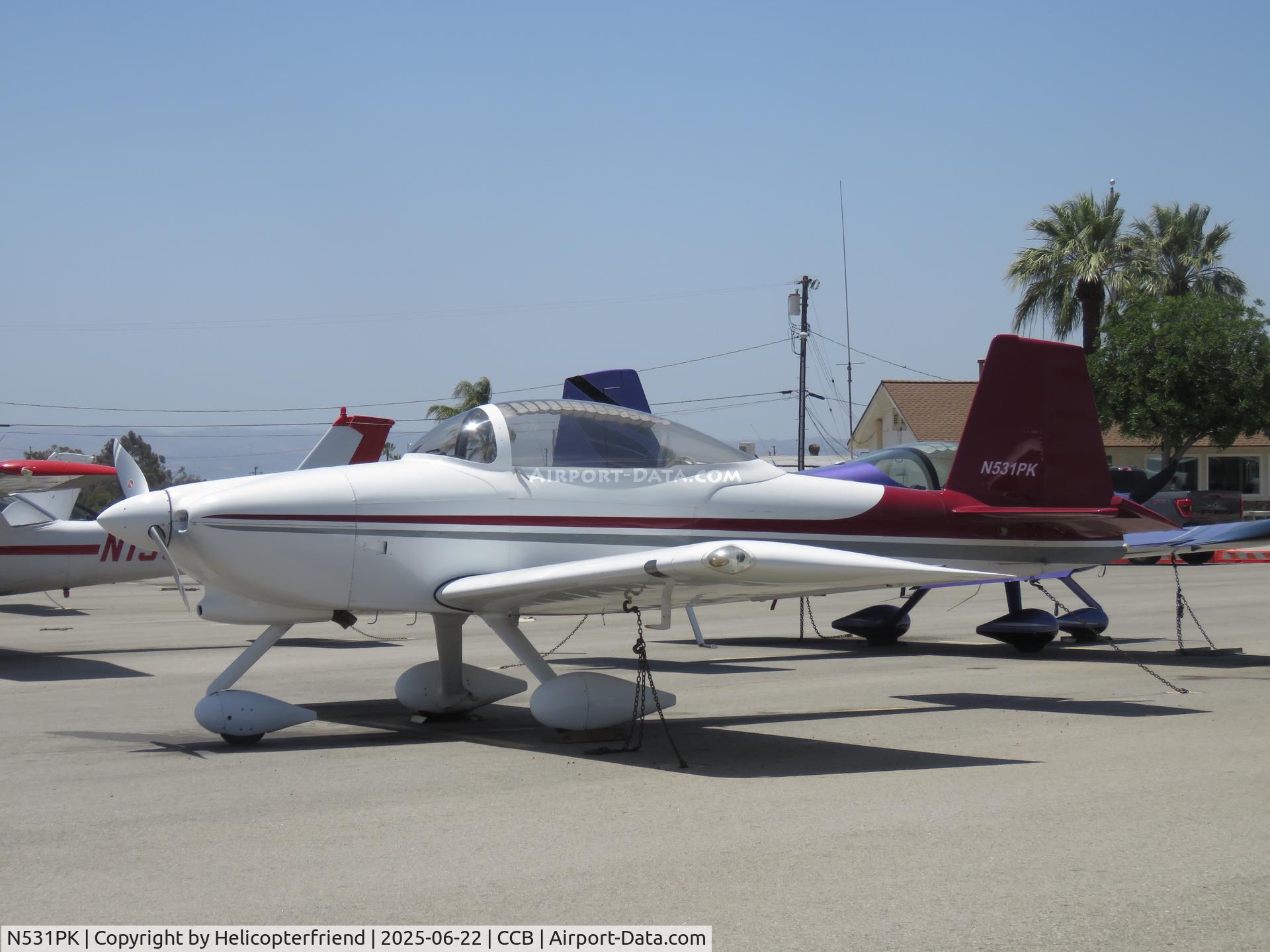 N531PK, 2008 Vans RV-8A C/N 82205, Parked in transit parking