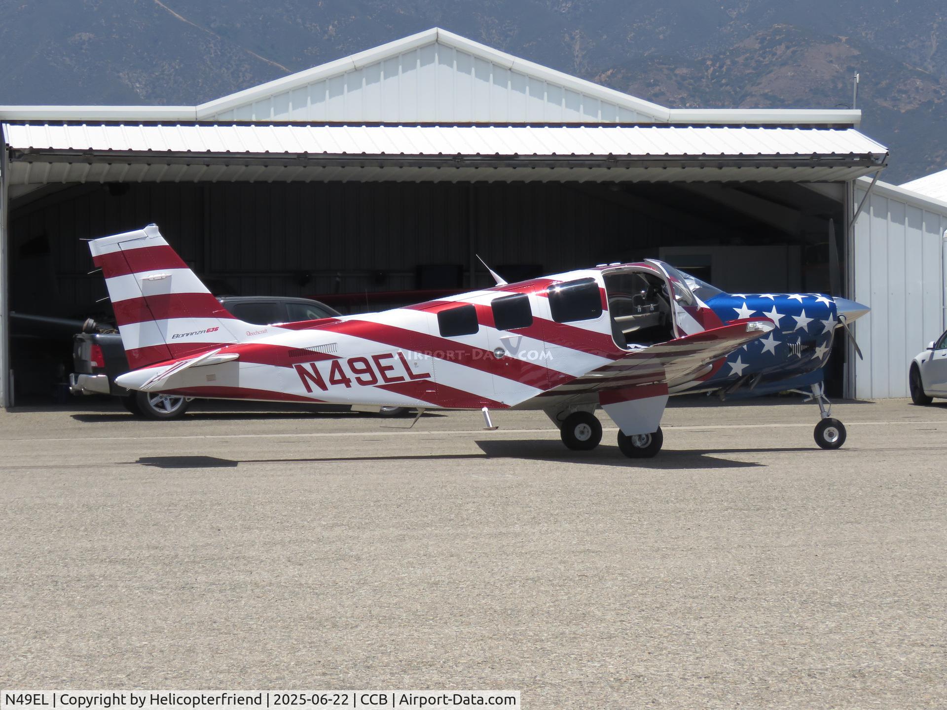 N49EL, 2024 Textron (Beech) G36 Bonanza C/N E-4158, Patriotic visitor