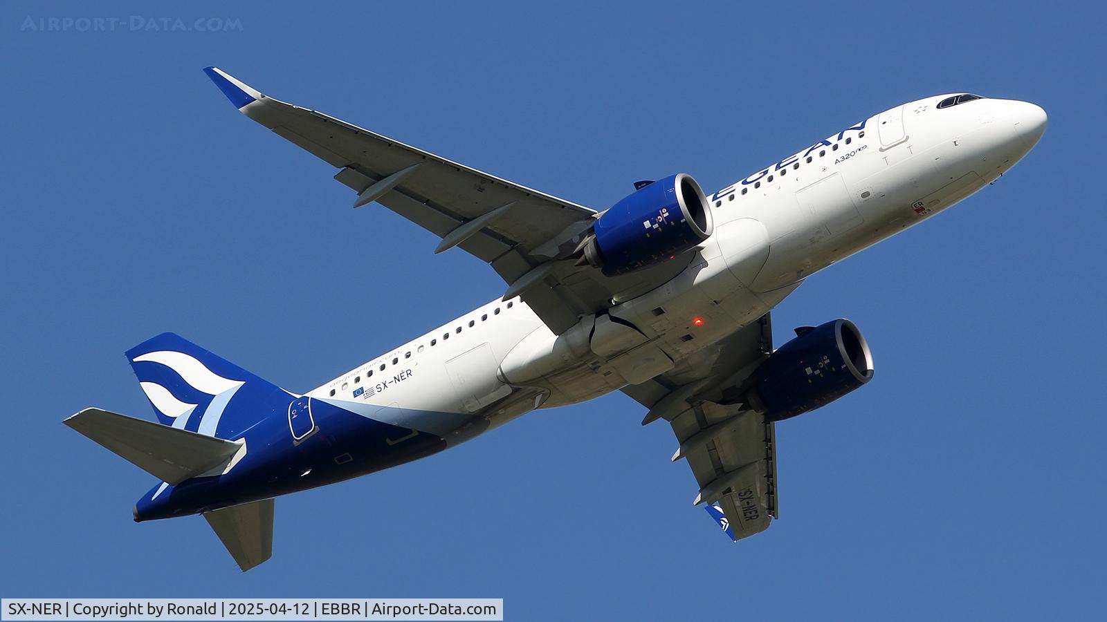 SX-NER, 2024 Airbus A320-271N C/N 12079, at ebbr