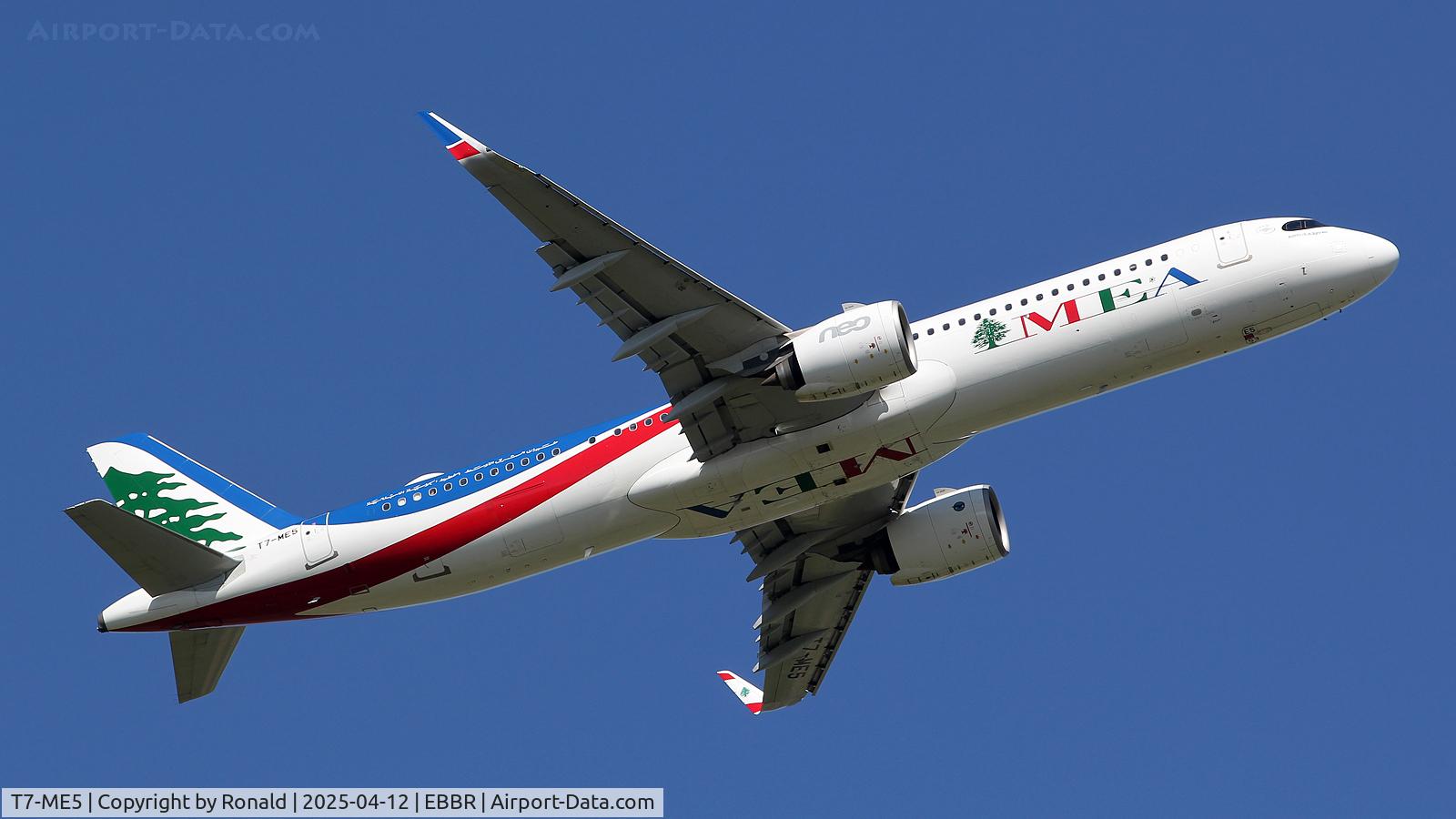 T7-ME5, 2020 Airbus A321-271NX C/N 10147, at ebbr