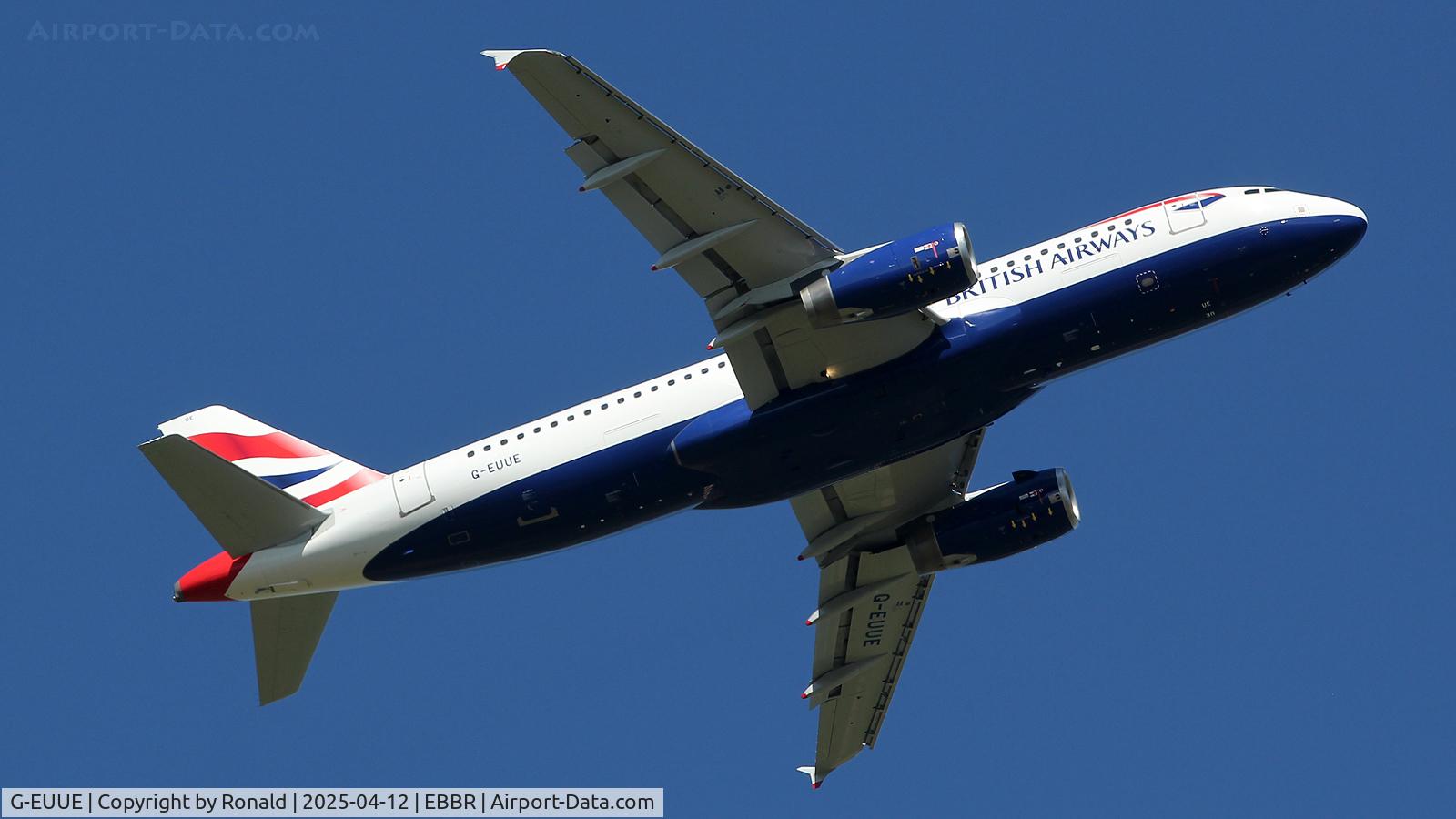 G-EUUE, 2002 Airbus A320-232 C/N 1782, at ebbr