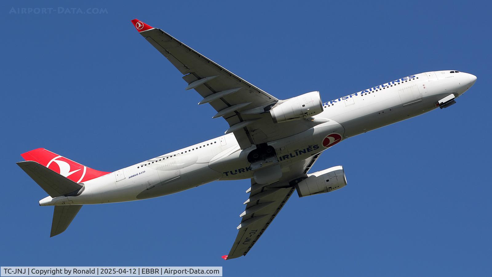 TC-JNJ, 2010 Airbus A330-343X C/N 1170, at ebbr