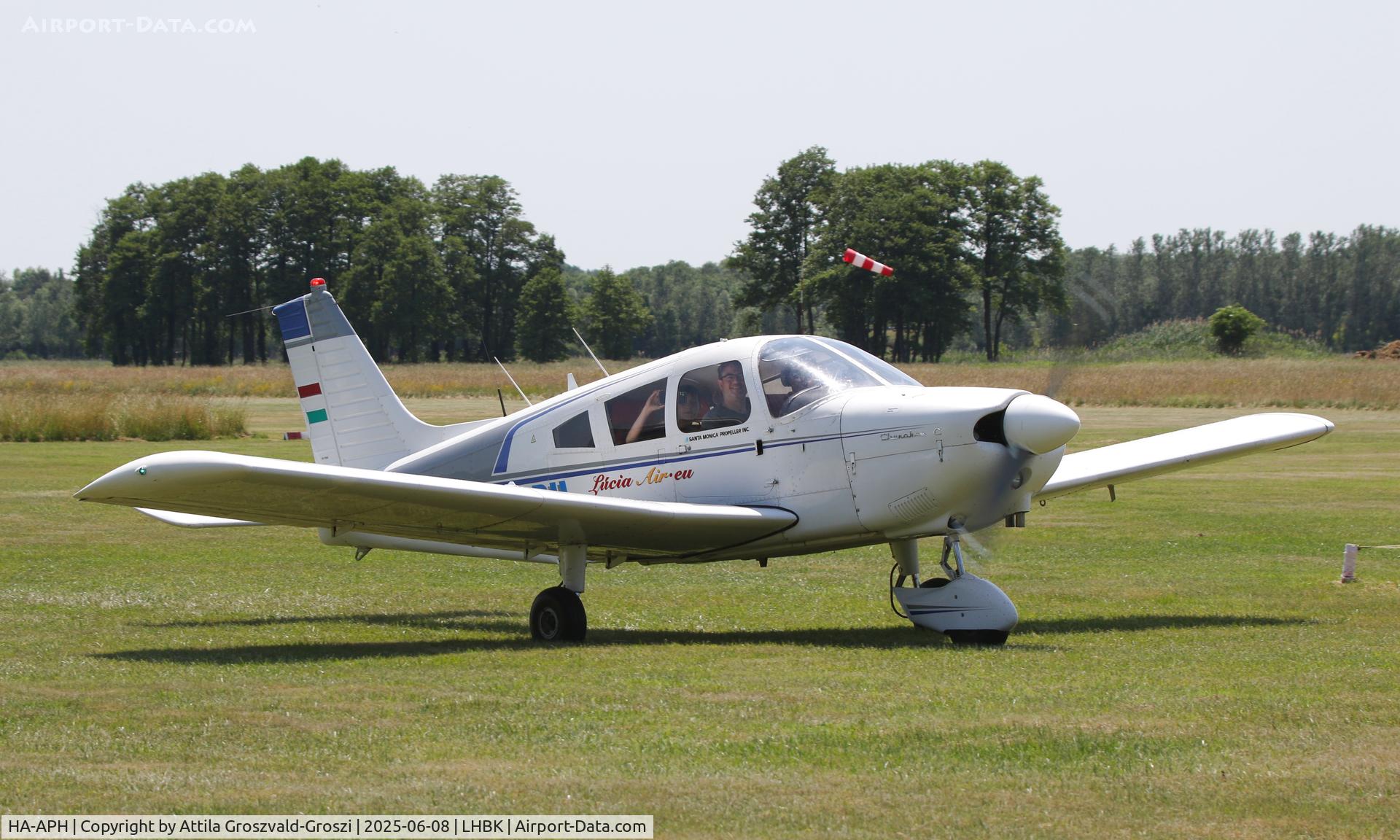 HA-APH, 1965 Piper PA-28-150 Cherokee C/N 282381, LHBK - Balatonkeresztúr Airport, Hungary