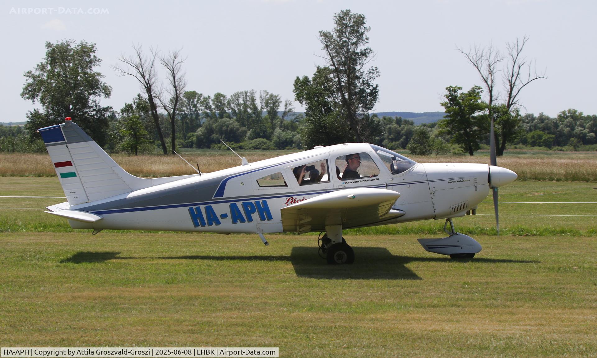 HA-APH, 1965 Piper PA-28-150 Cherokee C/N 282381, LHBK - Balatonkeresztúr Airport, Hungary