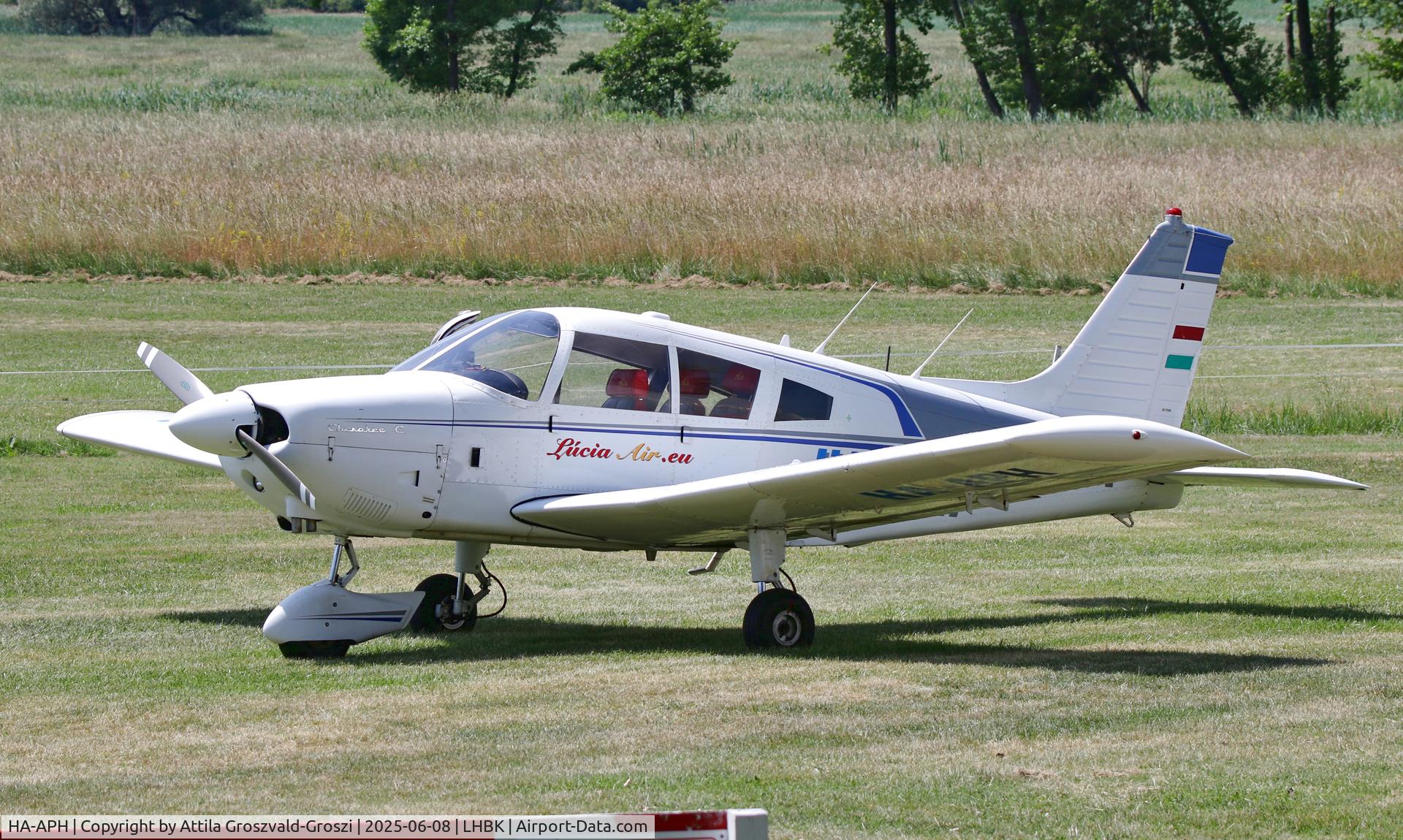 HA-APH, 1965 Piper PA-28-150 Cherokee C/N 282381, LHBK - Balatonkeresztúr Airport, Hungary