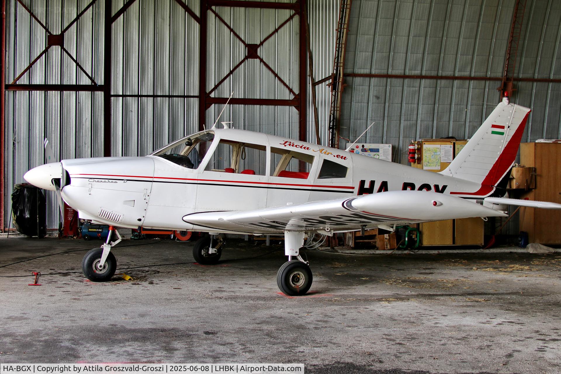 HA-BGX, 1968 Piper PA-28-180 Cherokee C/N 28-4987, LHBK - Balatonkeresztúr Airport, Hungary