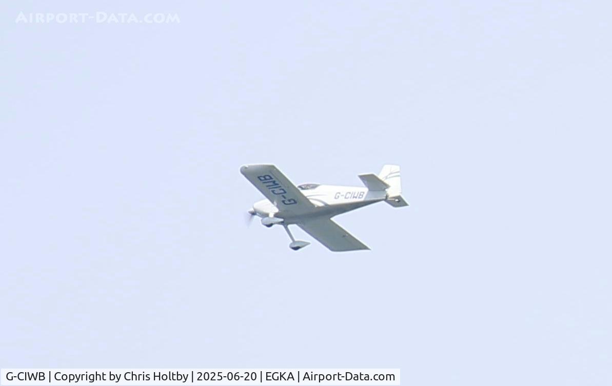 G-CIWB, 2015 Vans RV-6 C/N PFA 181A-15259, Over Shoreham Airport, W Sussex