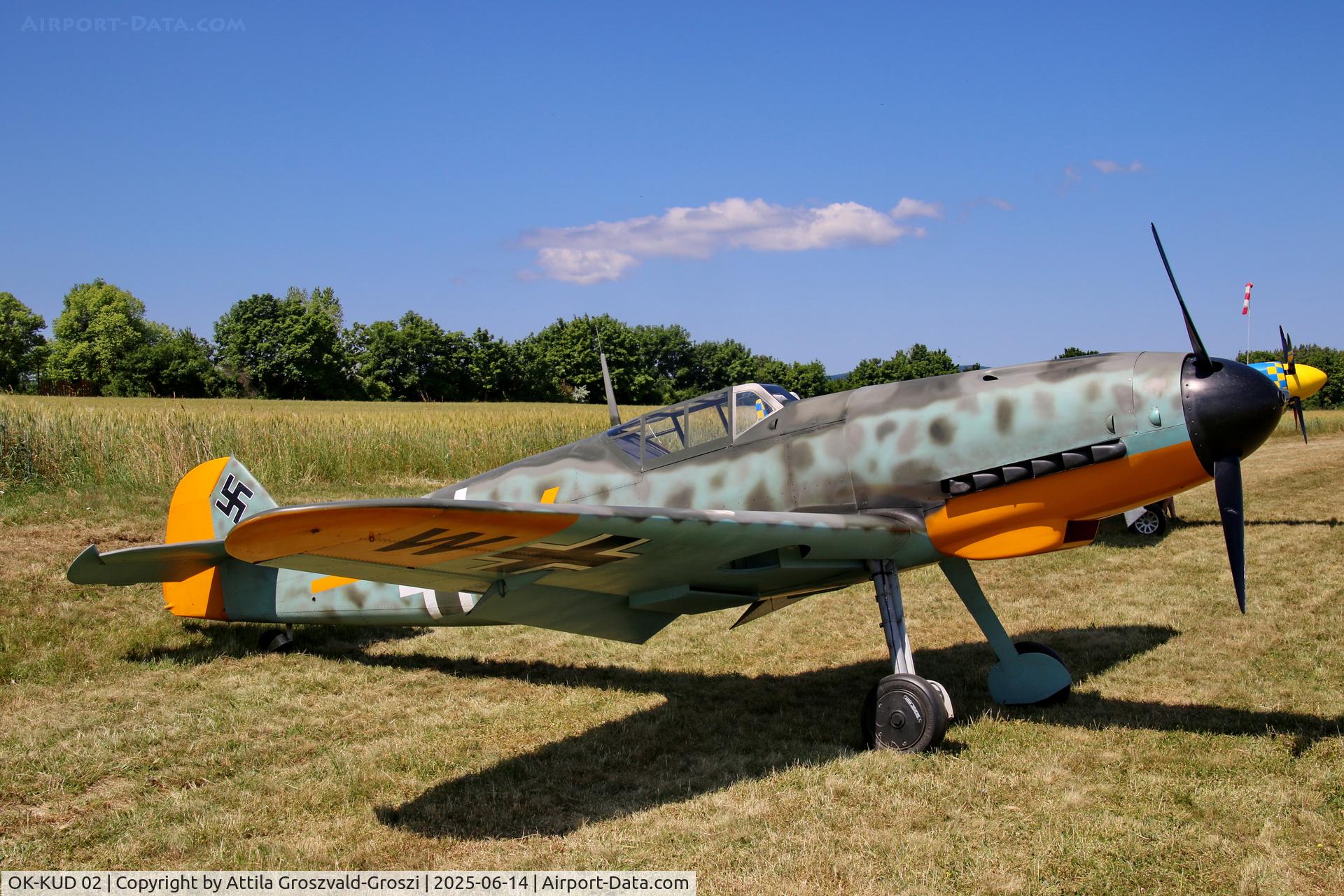 OK-KUD 02, Pavel Kouril Messerschmitt Bf-109 replica, HU-0020 - Rétság Airport, Hungary - Ultralight Aircraft Meeting 2025