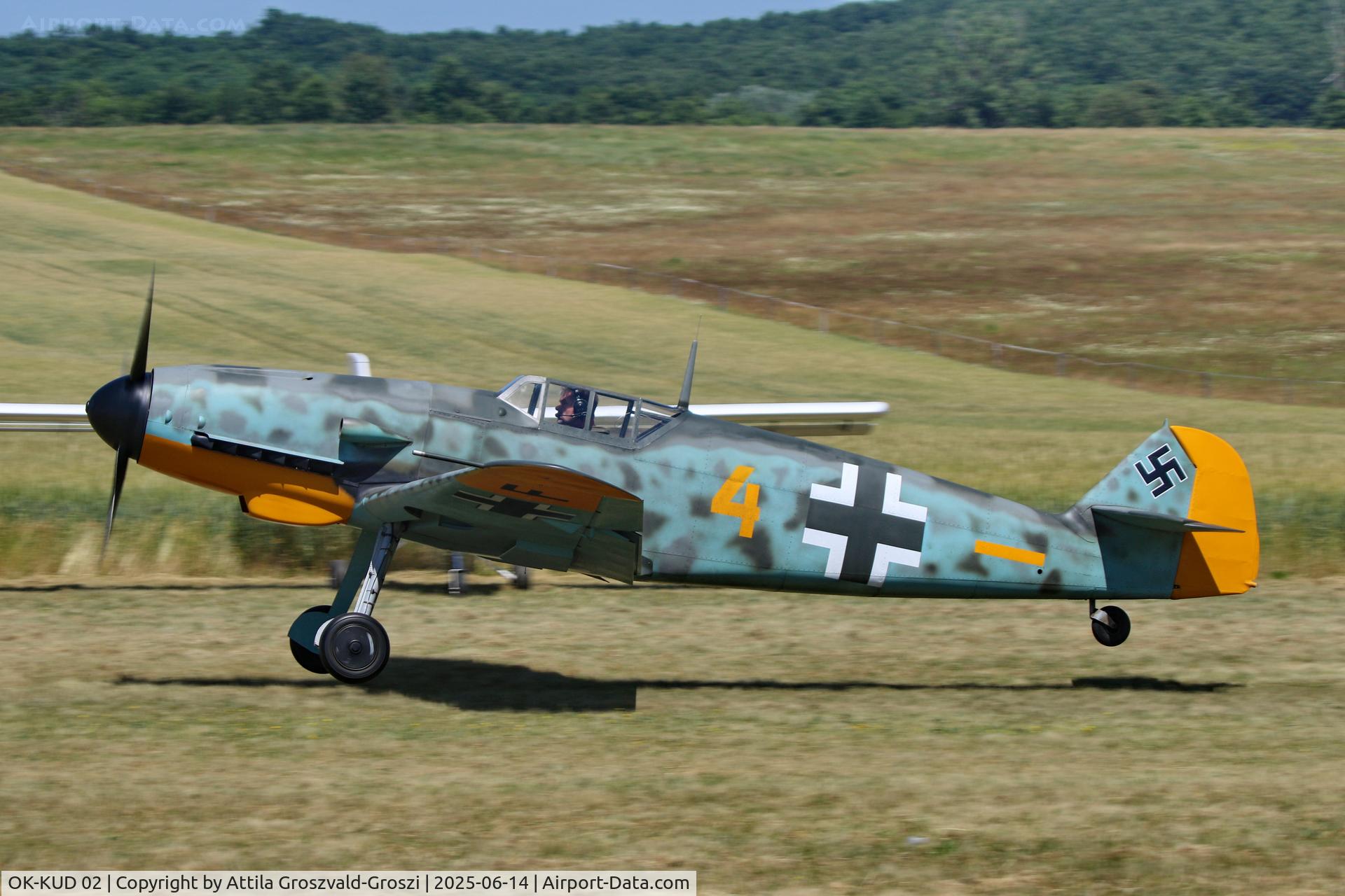 OK-KUD 02, Pavel Kouril Messerschmitt Bf-109 replica, HU-0020 - Rétság Airport, Hungary - Ultralight Aircraft Meeting 2025