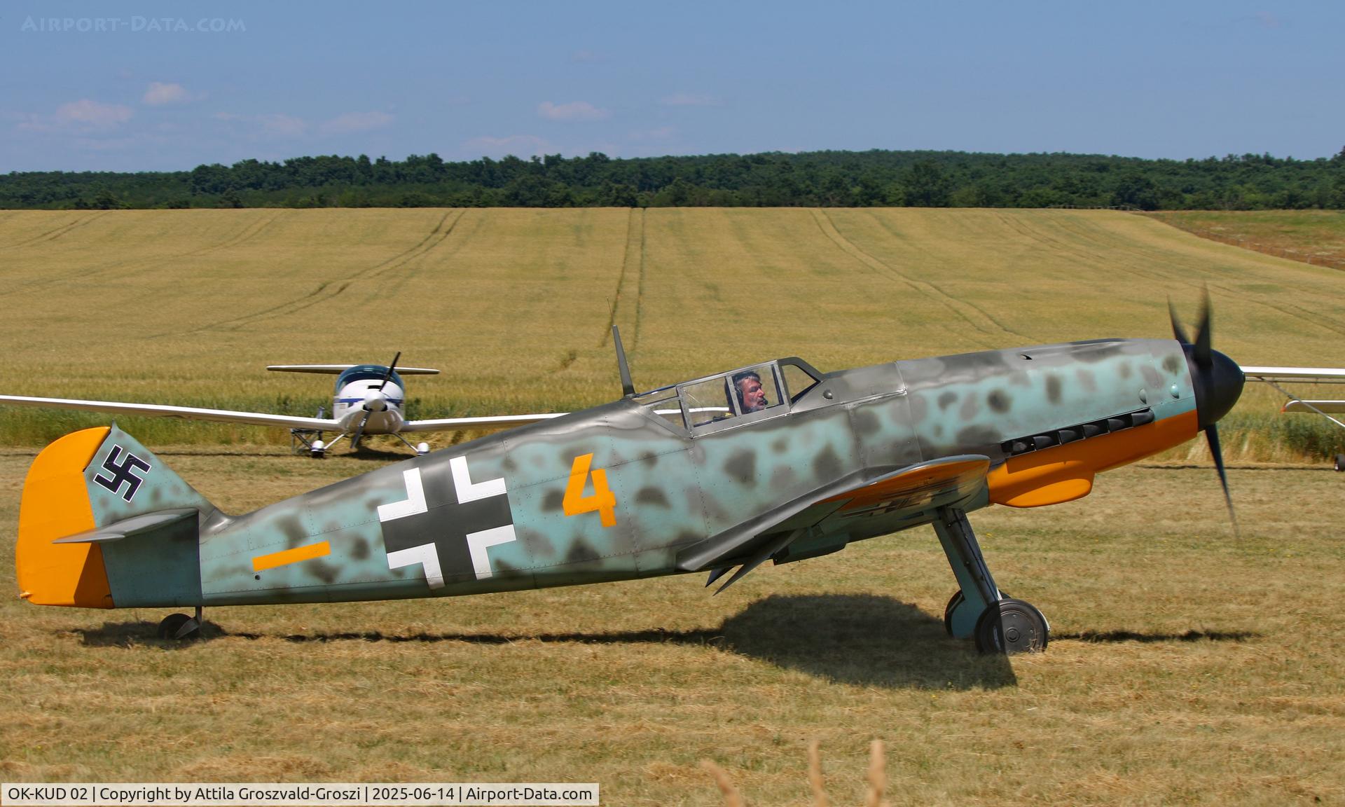OK-KUD 02, Pavel Kouril Messerschmitt Bf-109 replica, HU-0020 - Rétság Airport, Hungary - Ultralight Aircraft Meeting 2025