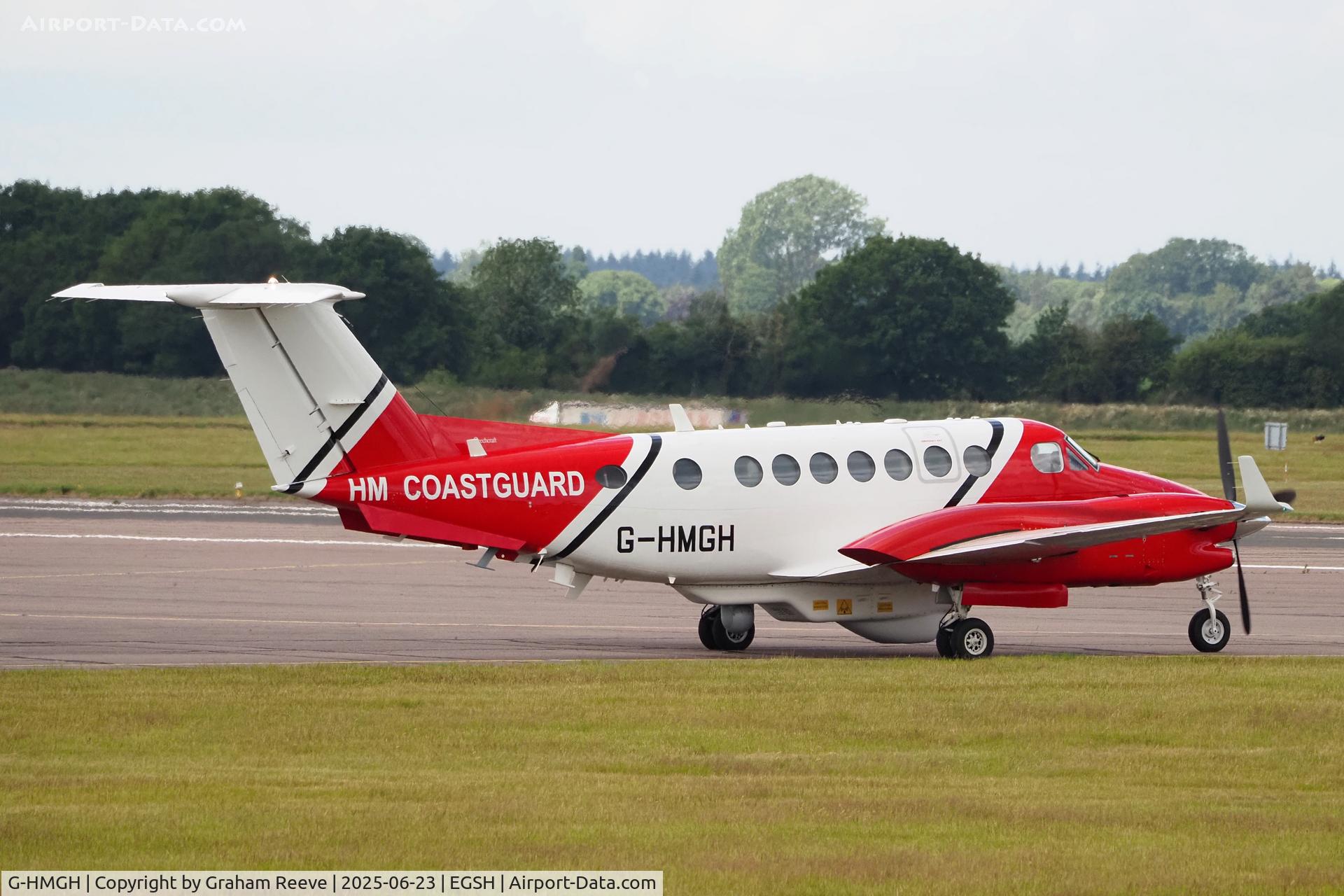 G-HMGH, , Departing from Norwich.