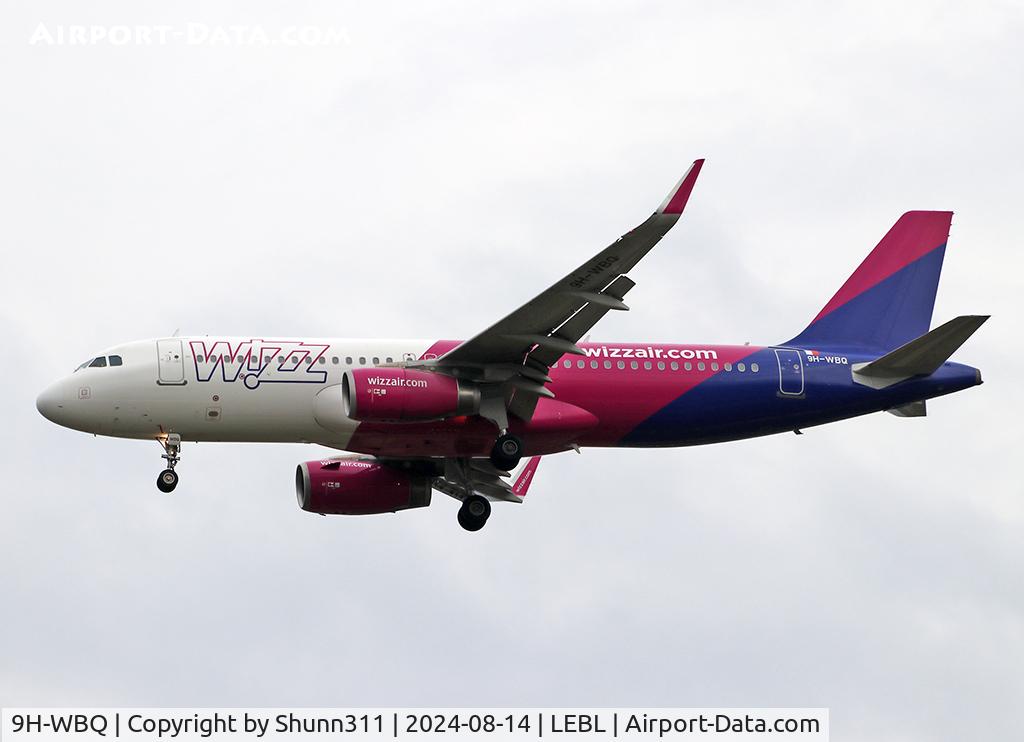 9H-WBQ, 2018 Airbus A320-232 C/N 8355, Landing rwy 06L