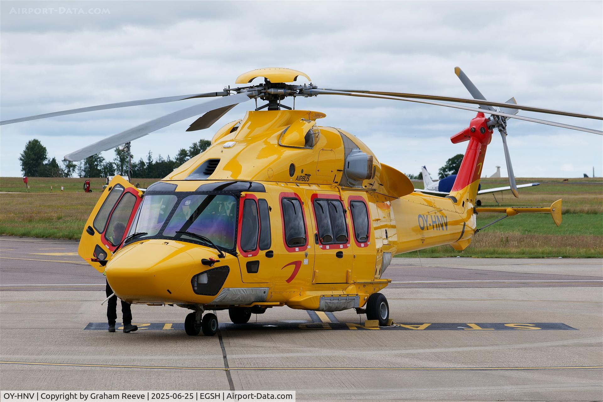 OY-HNV, 2017 Airbus H175 C/N 5017, Parked at Norwich.