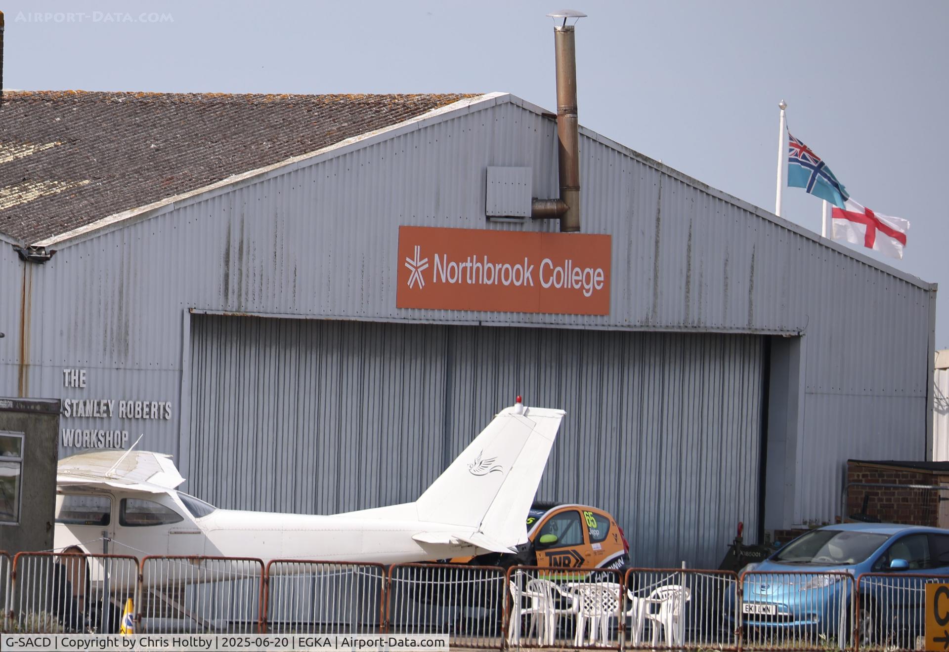 G-SACD, 1967 Reims Cessna F172H C/N 0385, Owned by and stored at Northbrook College, Shoreham Airport, W Sussex
