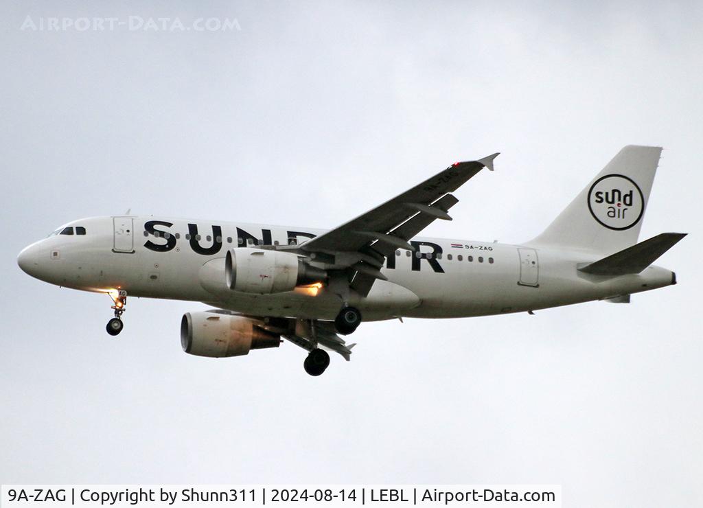 9A-ZAG, 2008 Airbus A319-111 C/N 3443, Landing rwy 06L