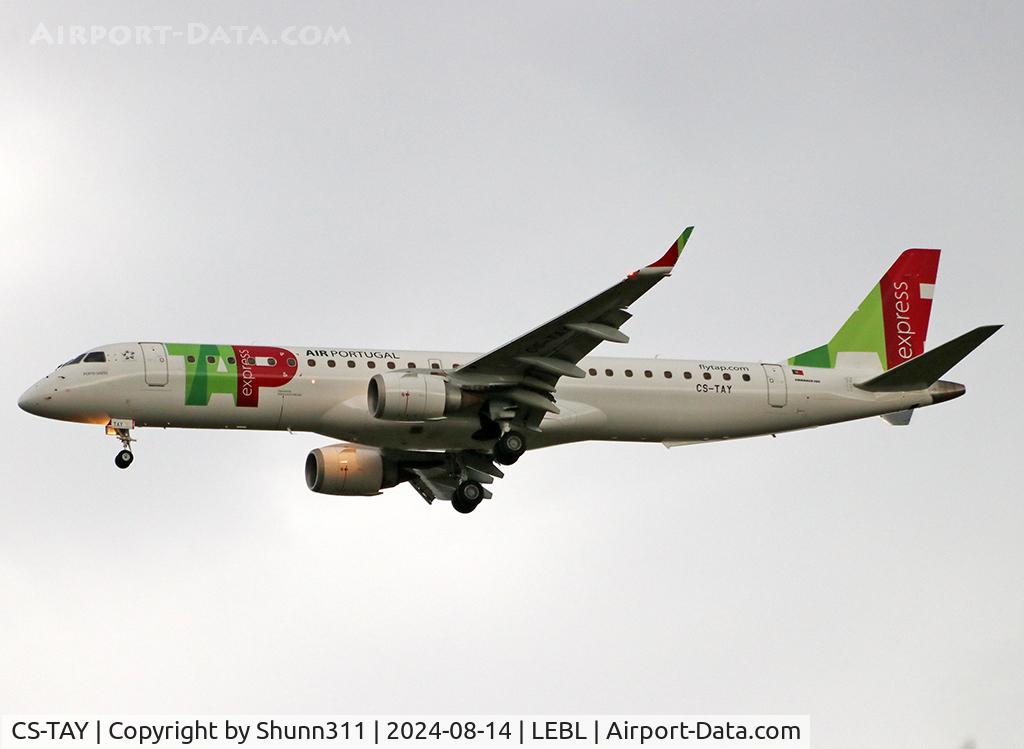 CS-TAY, 2010 Embraer 195LR (ERJ-190-200LR) C/N 19000357, Landing rwy 06L