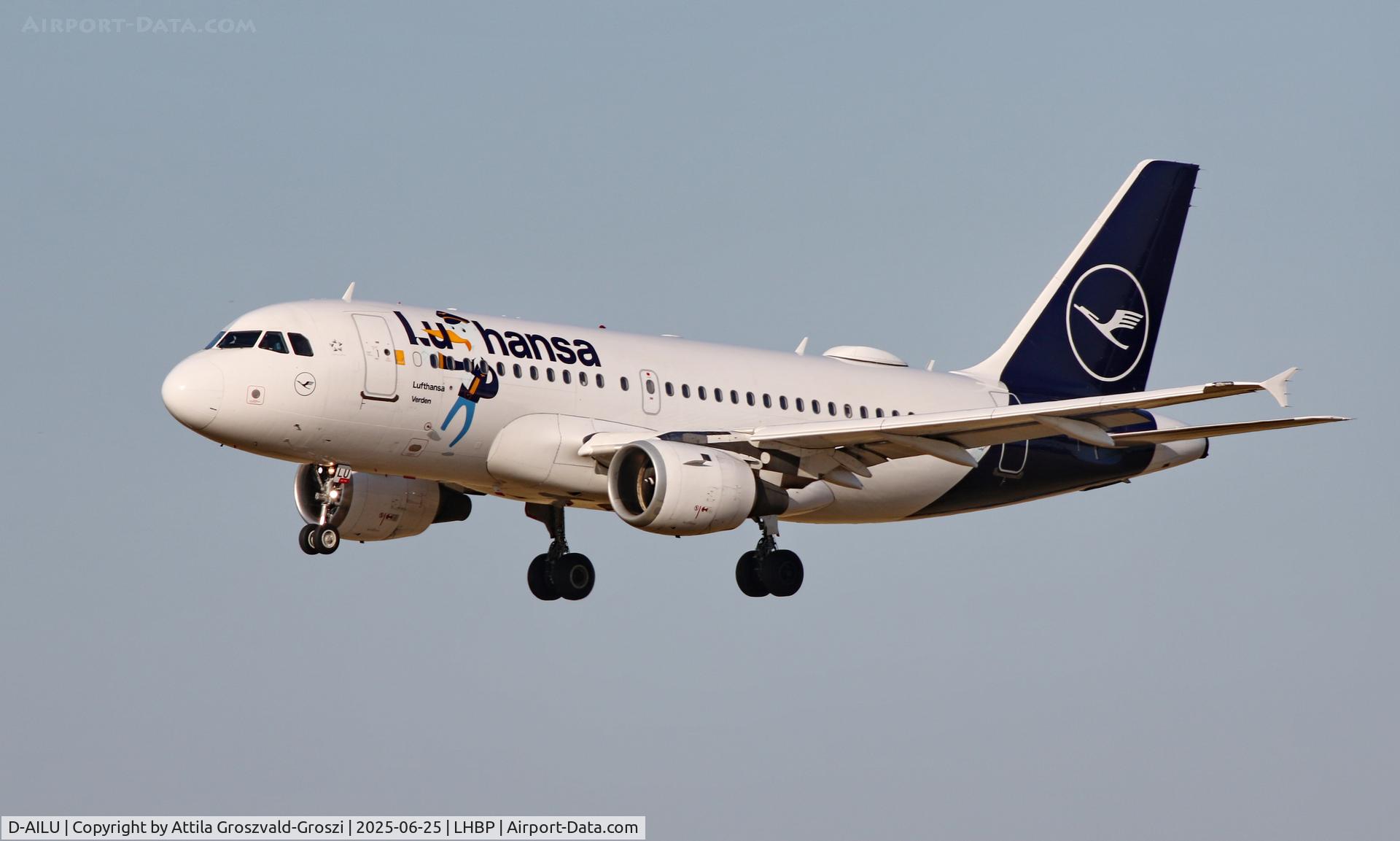 D-AILU, 1997 Airbus A319-114 C/N 744, LHBP - Budapest Liszt Ferenc International Airport, Budapest, Hungary