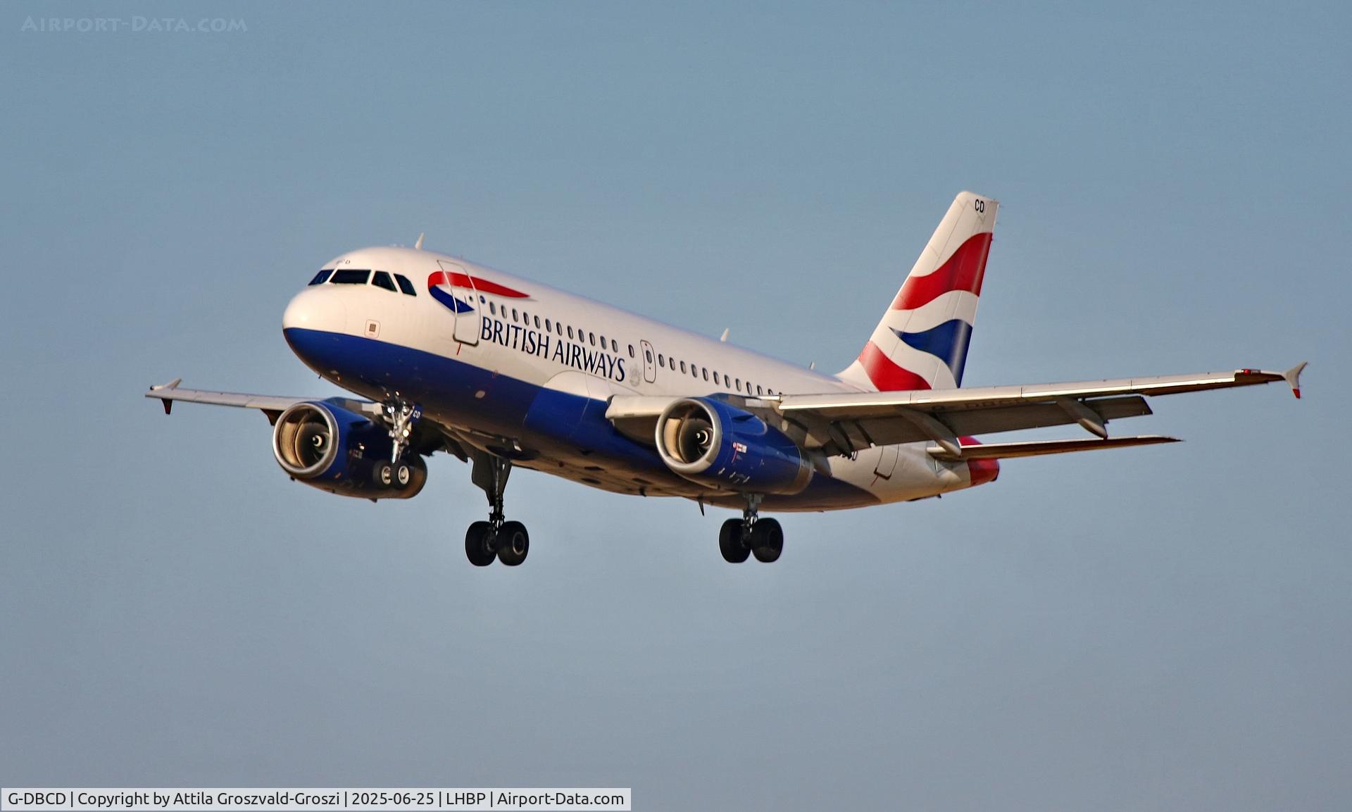 G-DBCD, 2005 Airbus A319-131 C/N 2389, LHBP - Budapest Liszt Ferenc International Airport, Budapest, Hungary
