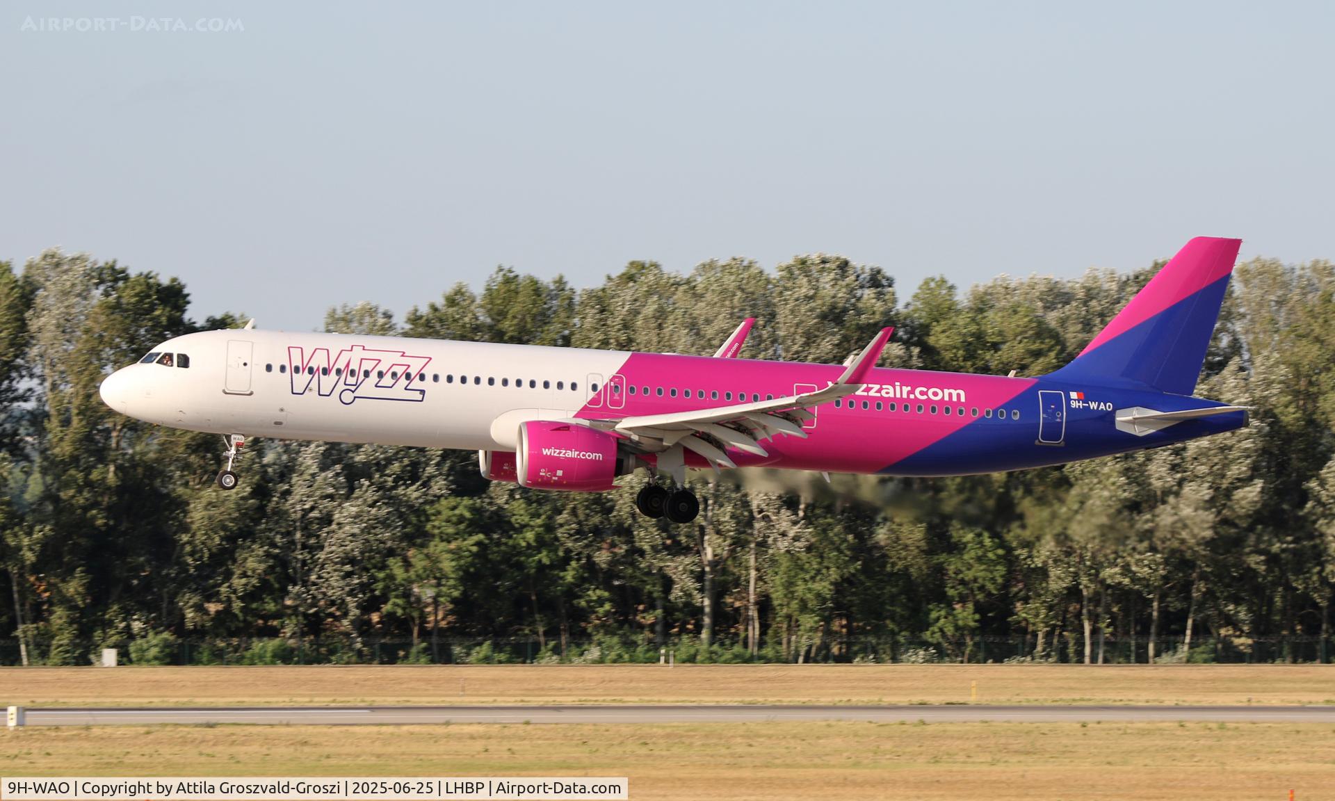 9H-WAO, 2020 Airbus A321-271NX C/N 9564, LHBP - Budapest Liszt Ferenc International Airport, Budapest, Hungary