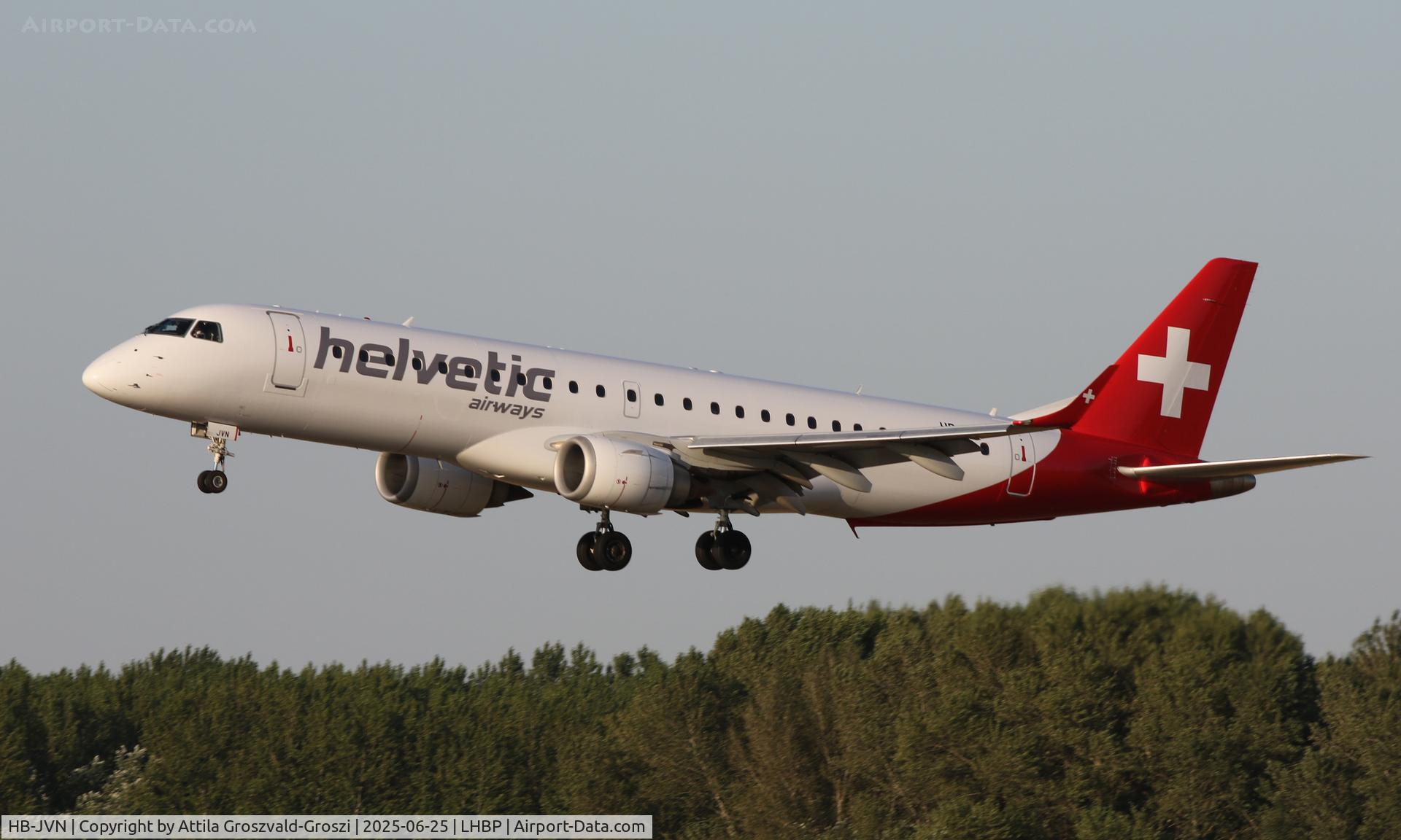HB-JVN, 2009 Embraer 190LR (ERJ-190-100LR) C/N 19000285, LHBP - Budapest Liszt Ferenc International Airport, Budapest, Hungary