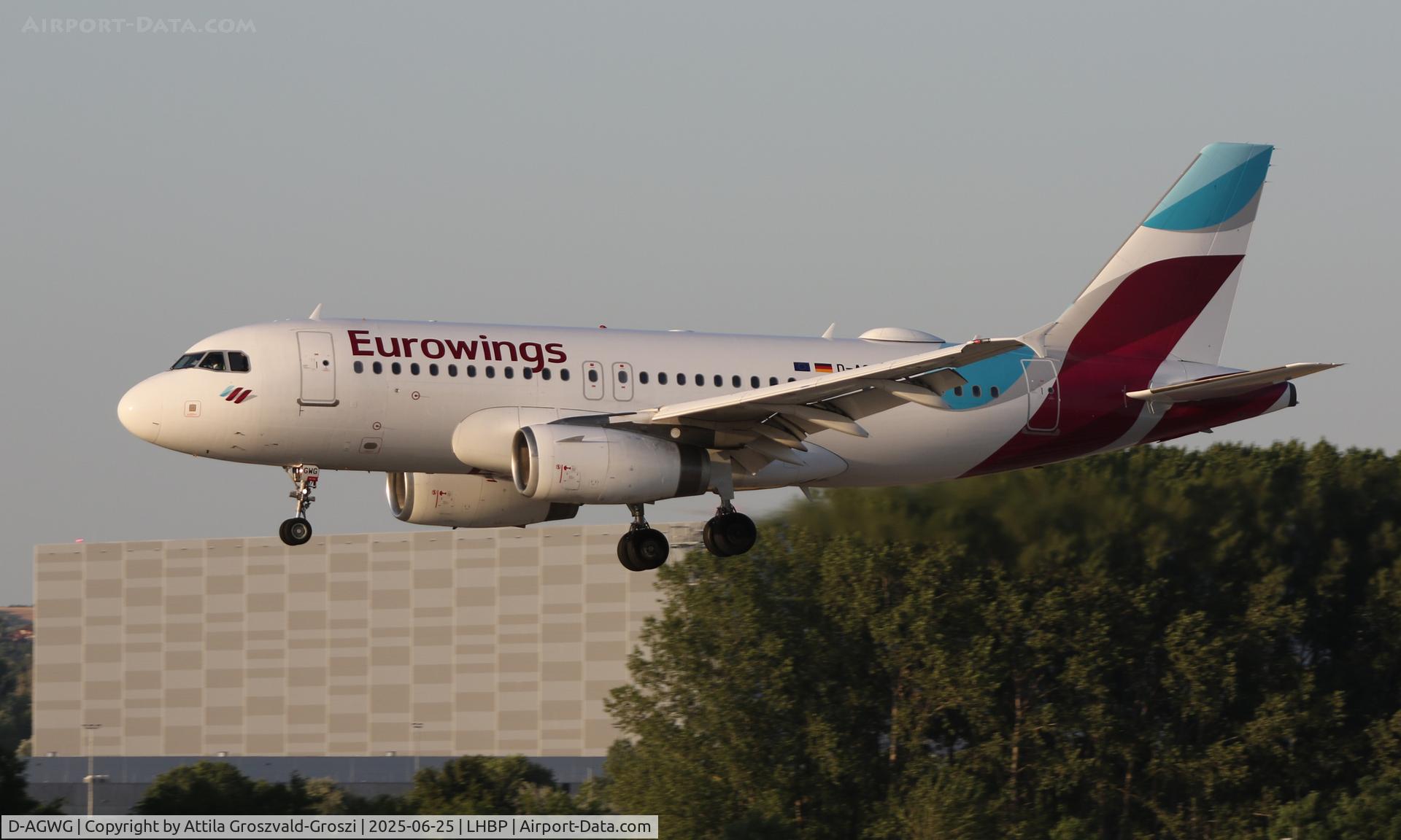 D-AGWG, 2007 Airbus A319-132 C/N 3193, LHBP - Budapest Liszt Ferenc International Airport, Budapest, Hungary