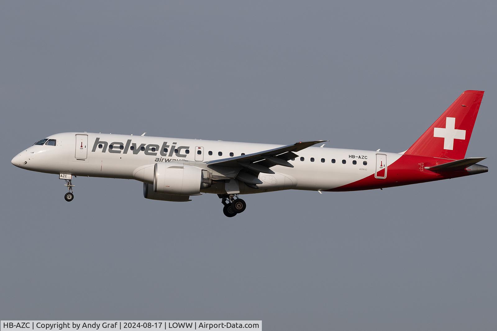 HB-AZC, 2020 Embraer 190-E2 (ERJ-190-300) C/N 20030, Helvetic EMB190E2
