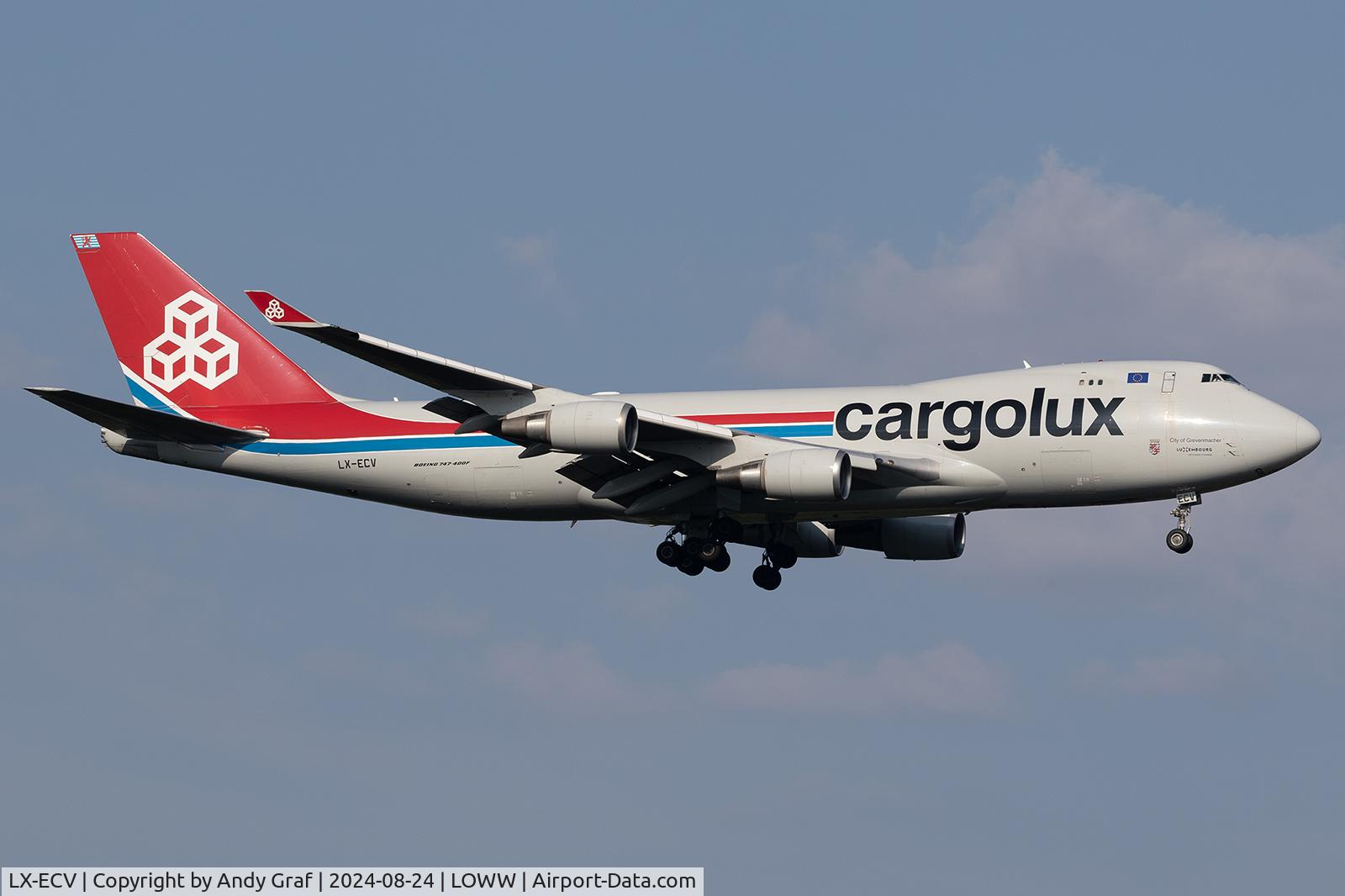 LX-ECV, 2009 Boeing 747-4HQF C/N 37303, Cargolux 747-400