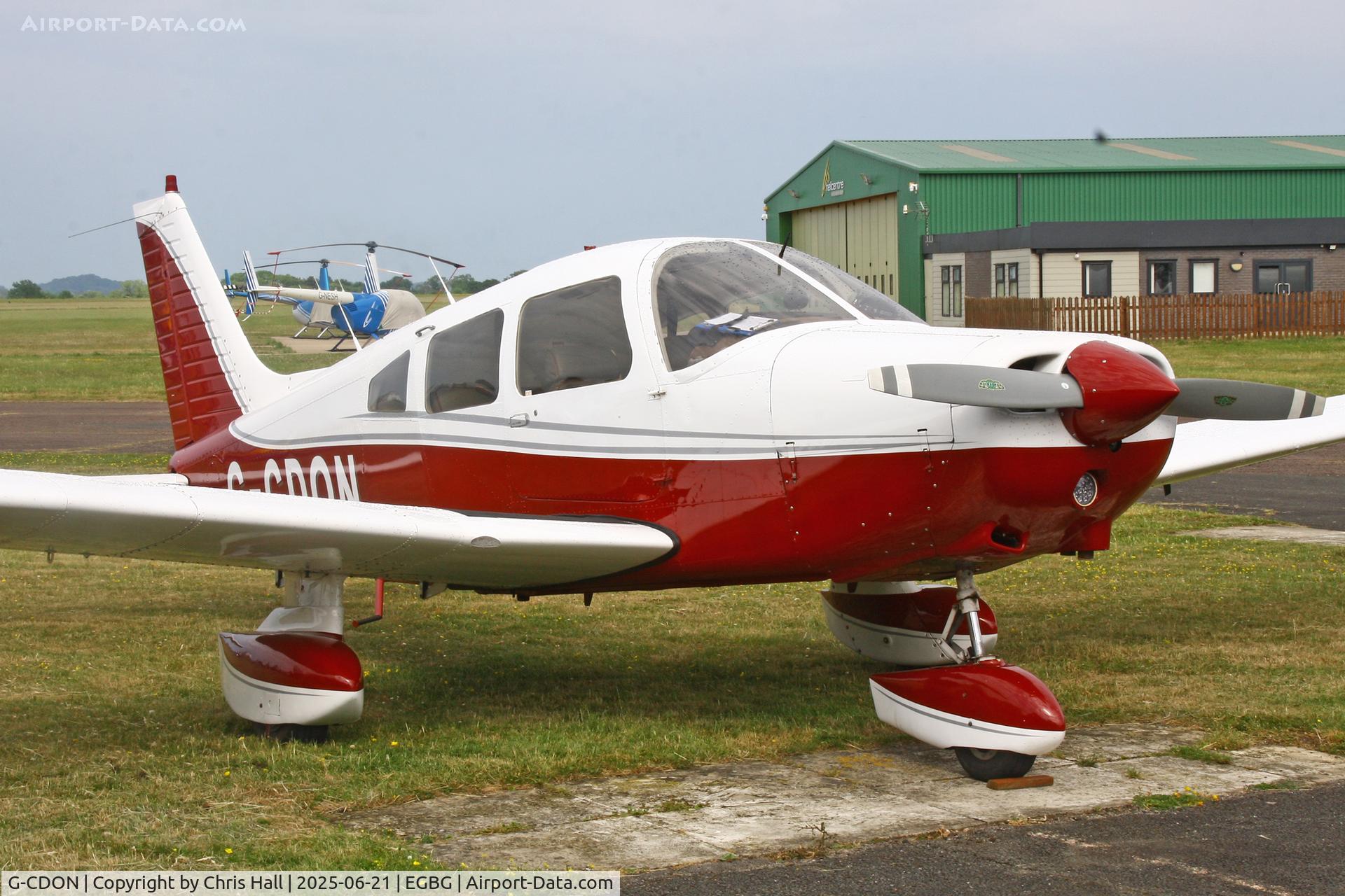 G-CDON, 1982 Piper PA-28-161 Cherokee Warrior II C/N 28-8216185, Leicester 21-06-25