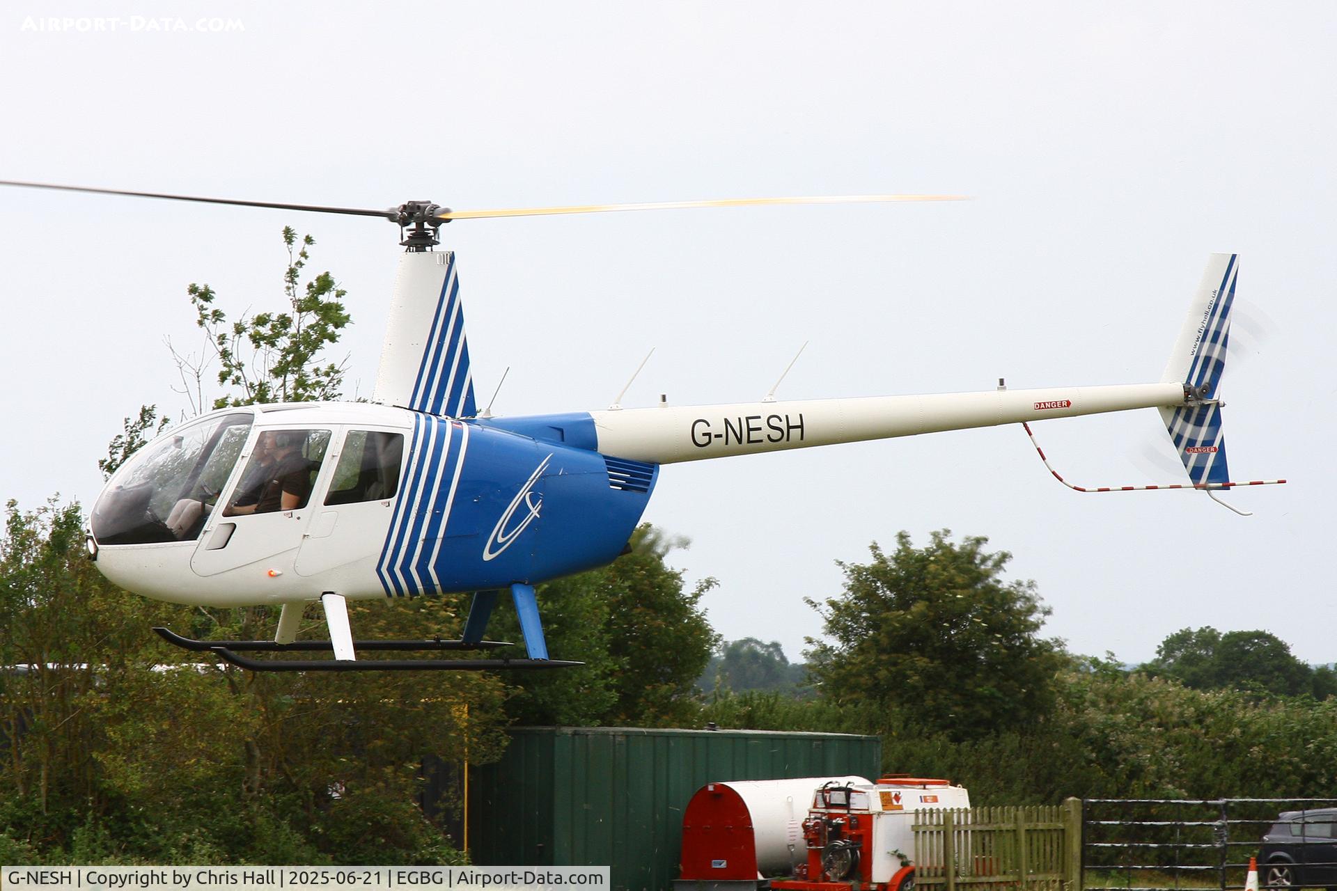G-NESH, 2007 Robinson R44 Clipper II C/N 11609, Leicester 21-06-25