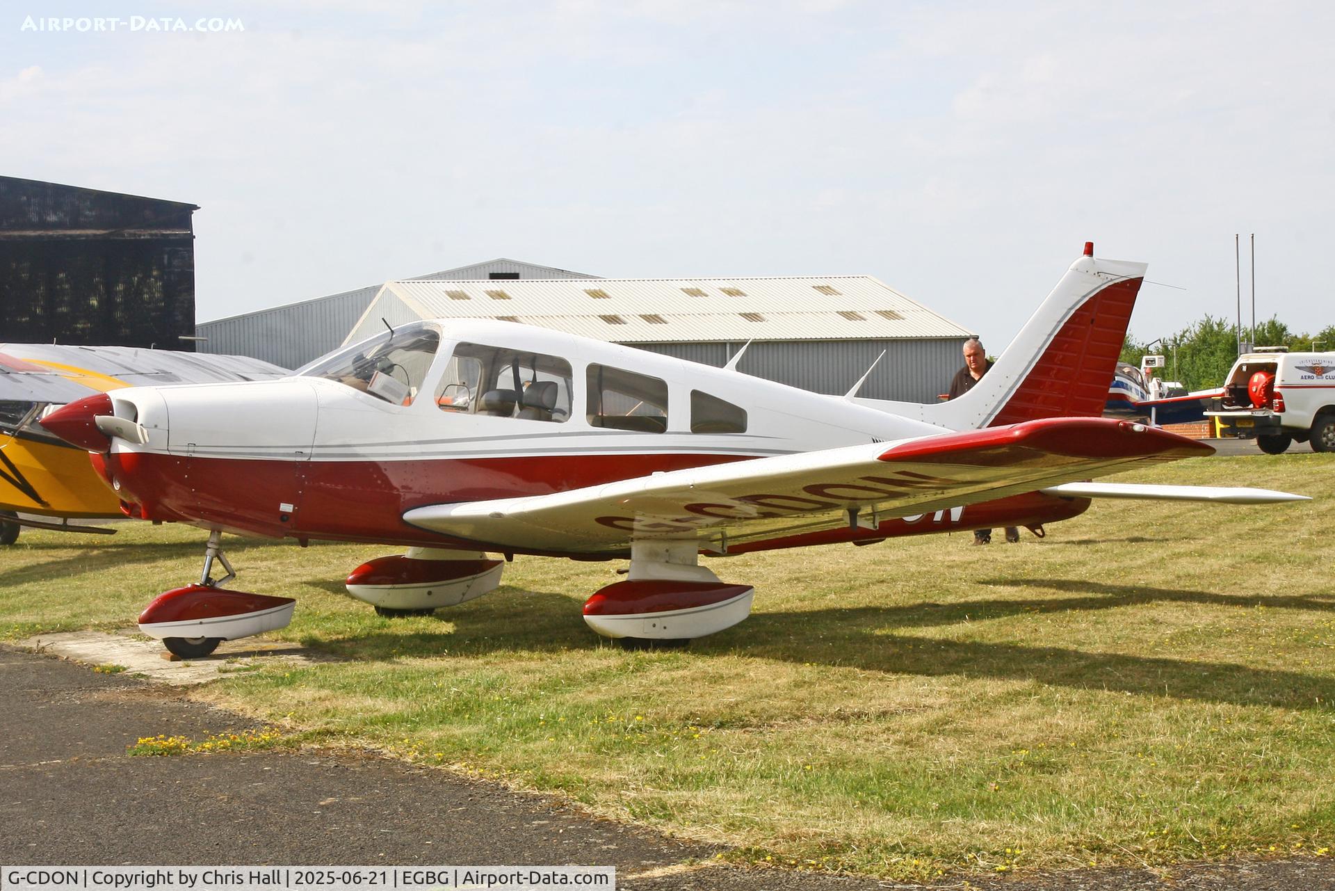 G-CDON, 1982 Piper PA-28-161 Cherokee Warrior II C/N 28-8216185, Leicester 21-06-25