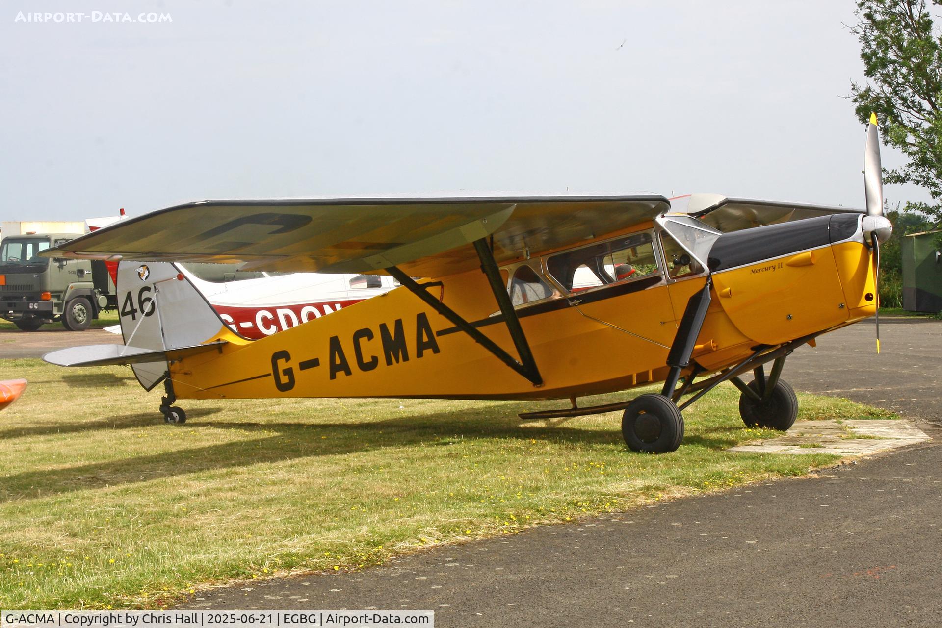 G-ACMA, 1934 De Havilland DH.85 Leopard Moth C/N 7042, Leicester 21-06-25