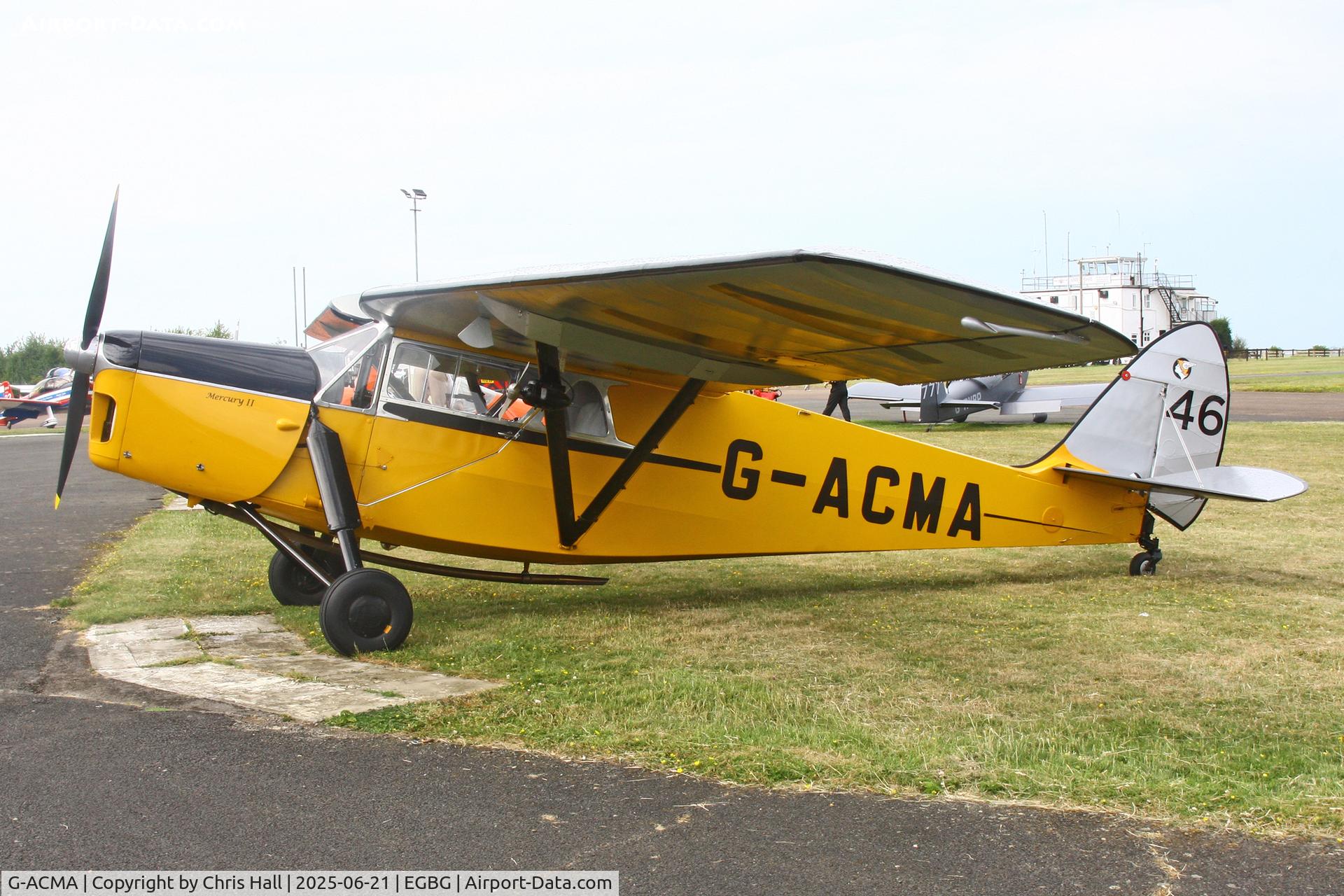 G-ACMA, 1934 De Havilland DH.85 Leopard Moth C/N 7042, Leicester 21-06-25