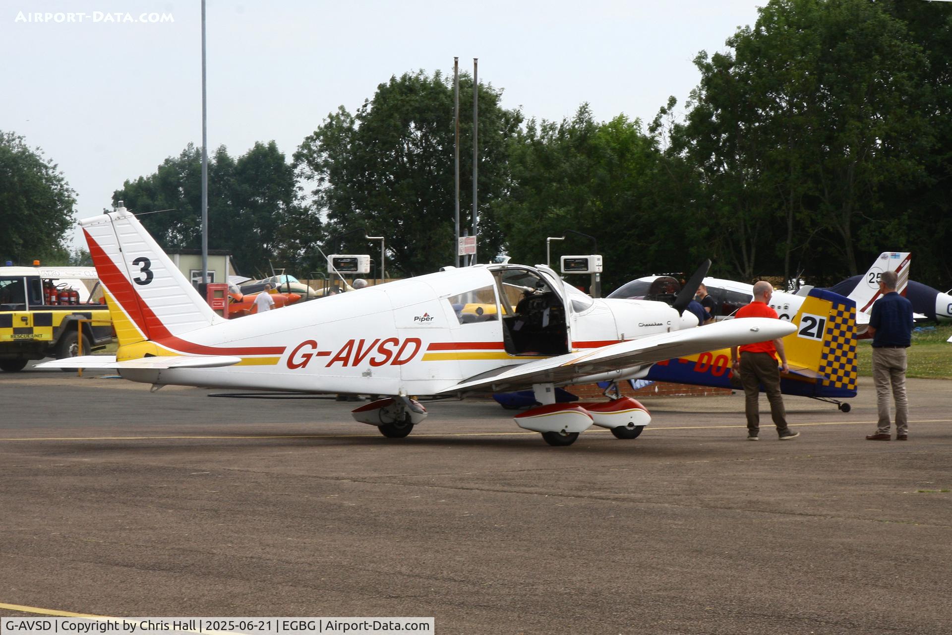 G-AVSD, 1967 Piper PA-28-180 Cherokee C/N 28-4195, Royal Aero Club RRRA British Air Racing Championship at Leicester, 21-06-25